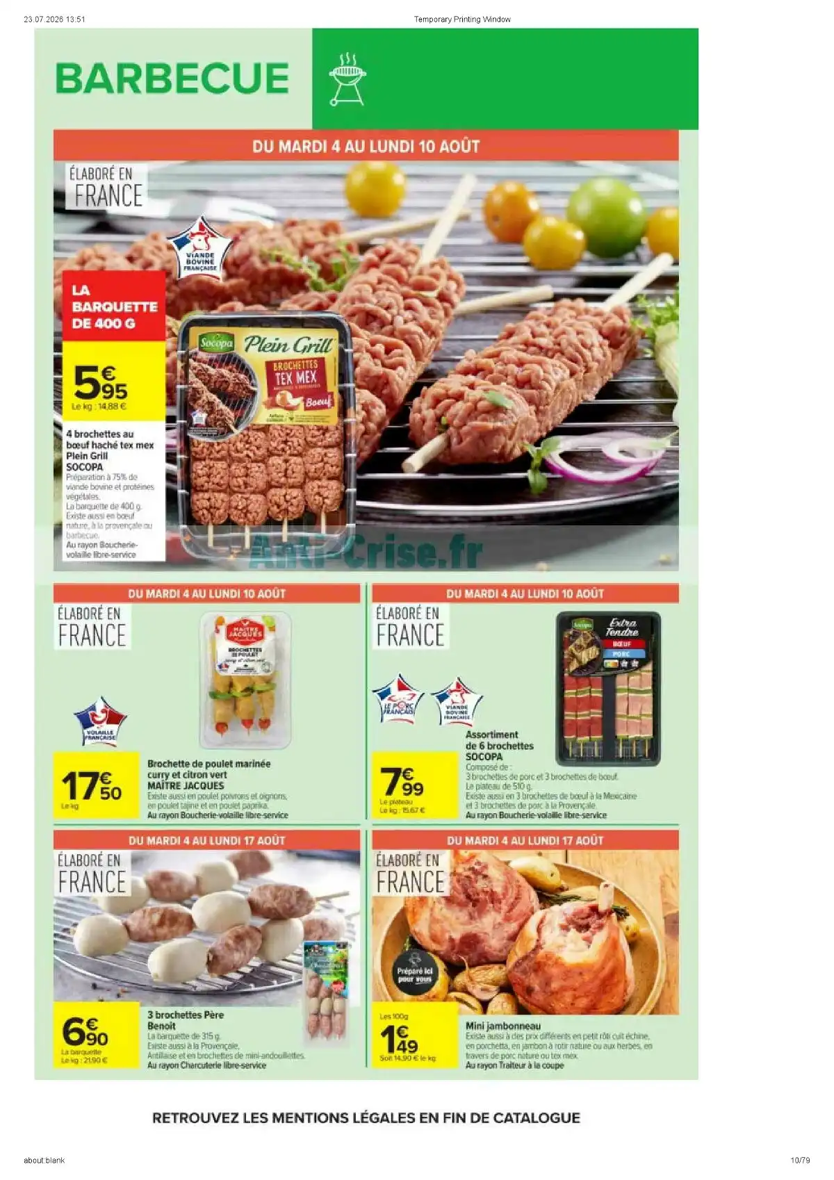 Catalogue Carrefour Market Du 11 Août Au 23 Août 2026 - Image 2 Catalogue Carrefour