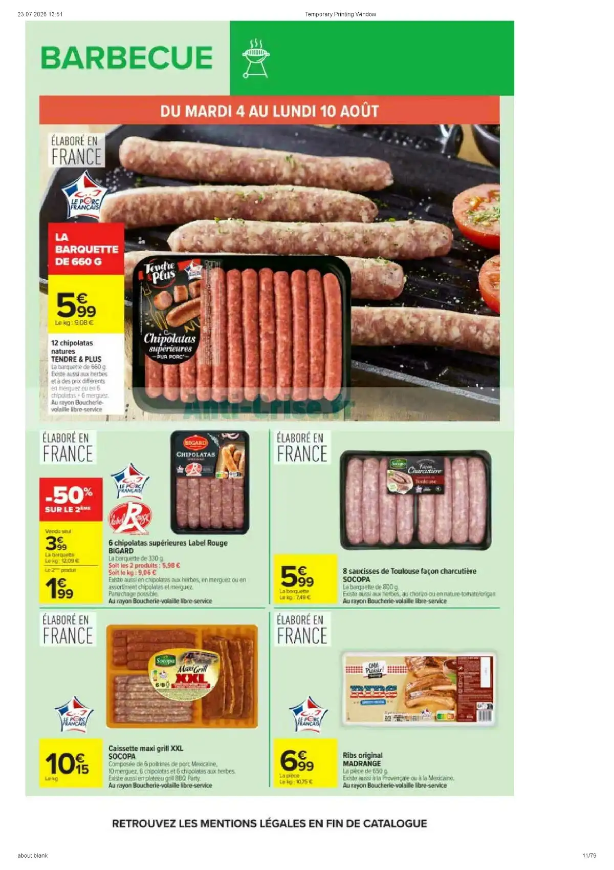 Catalogue Carrefour Market Du 11 Août Au 23 Août 2026 - Image 3 Catalogue Carrefour