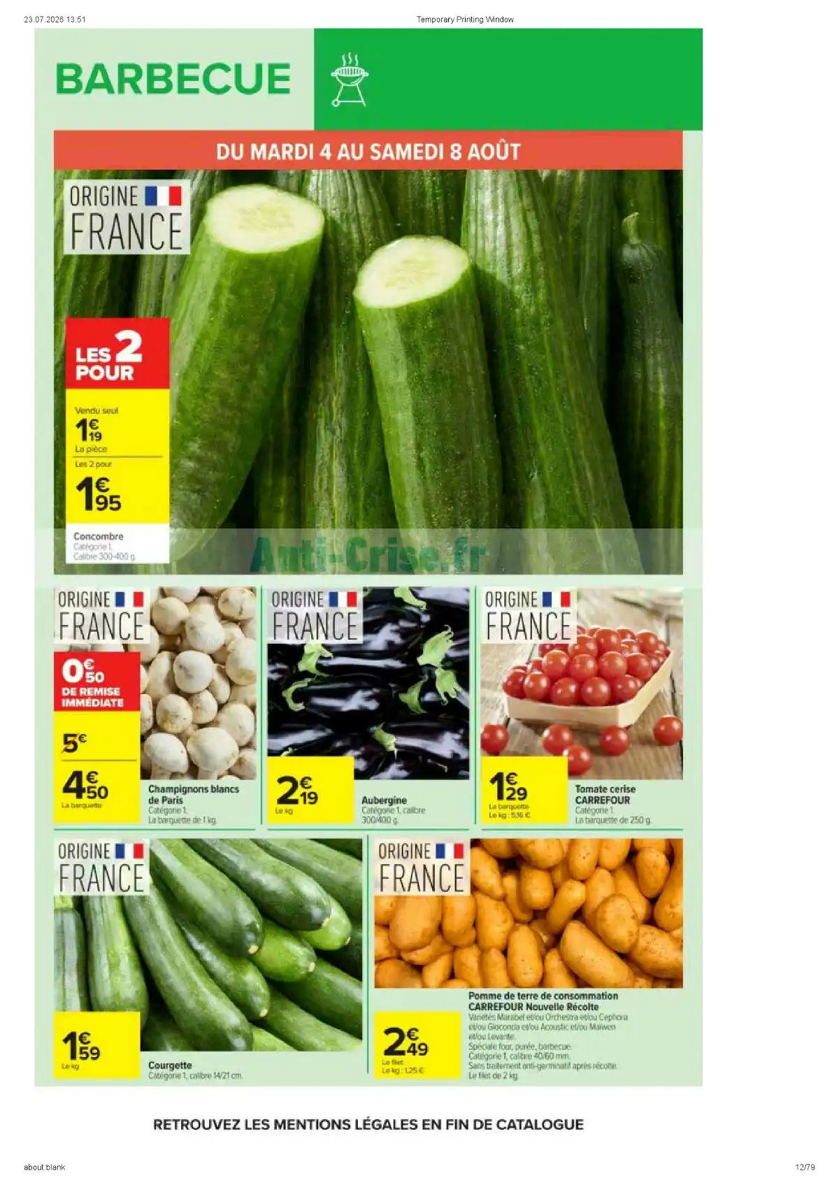 Catalogue Carrefour Market Du 11 Août Au 23 Août 2026 - Image 4 Catalogue Carrefour