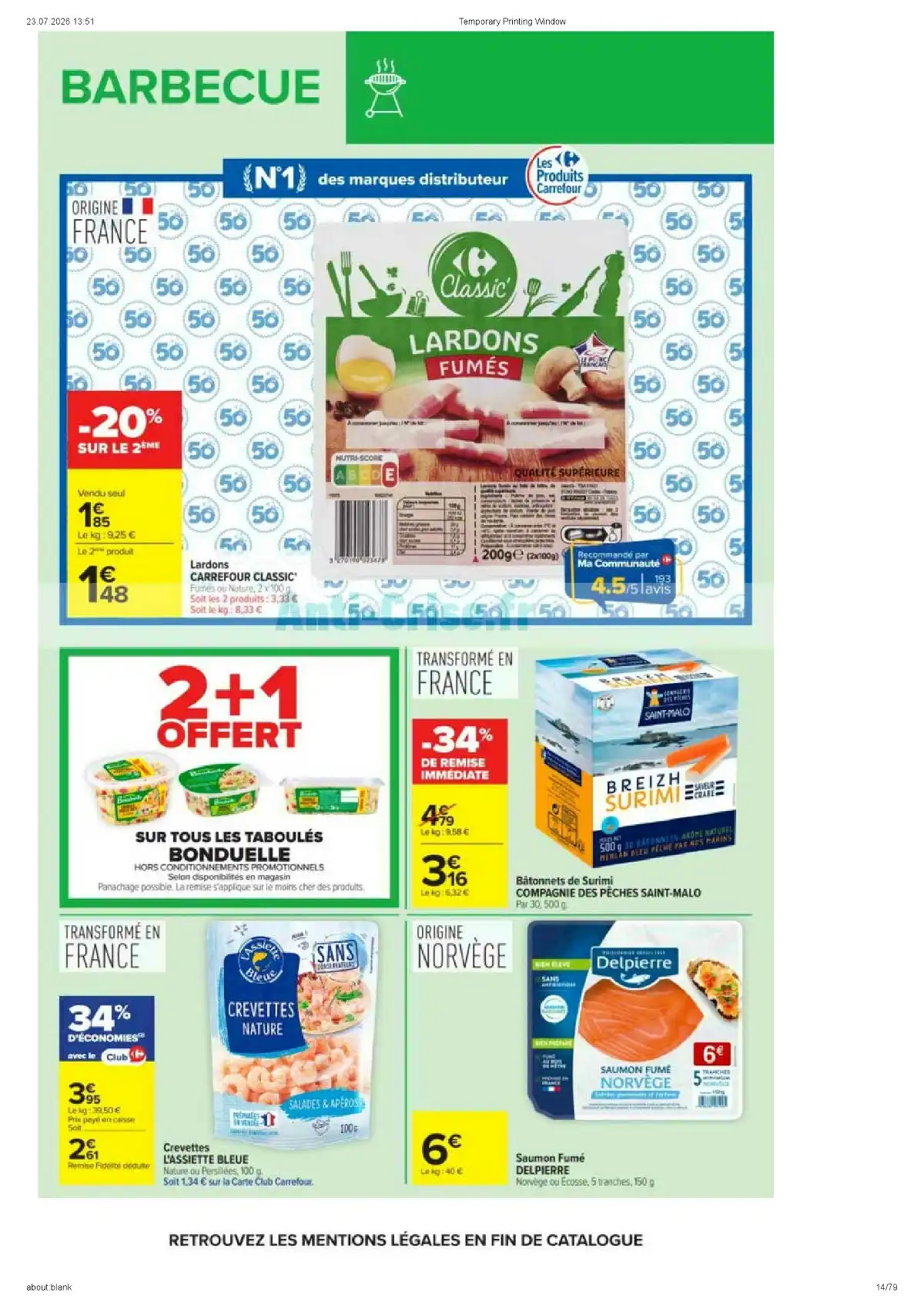 Catalogue Carrefour Market Du 11 Août Au 23 Août 2026 - Image 2 Catalogue Carrefour