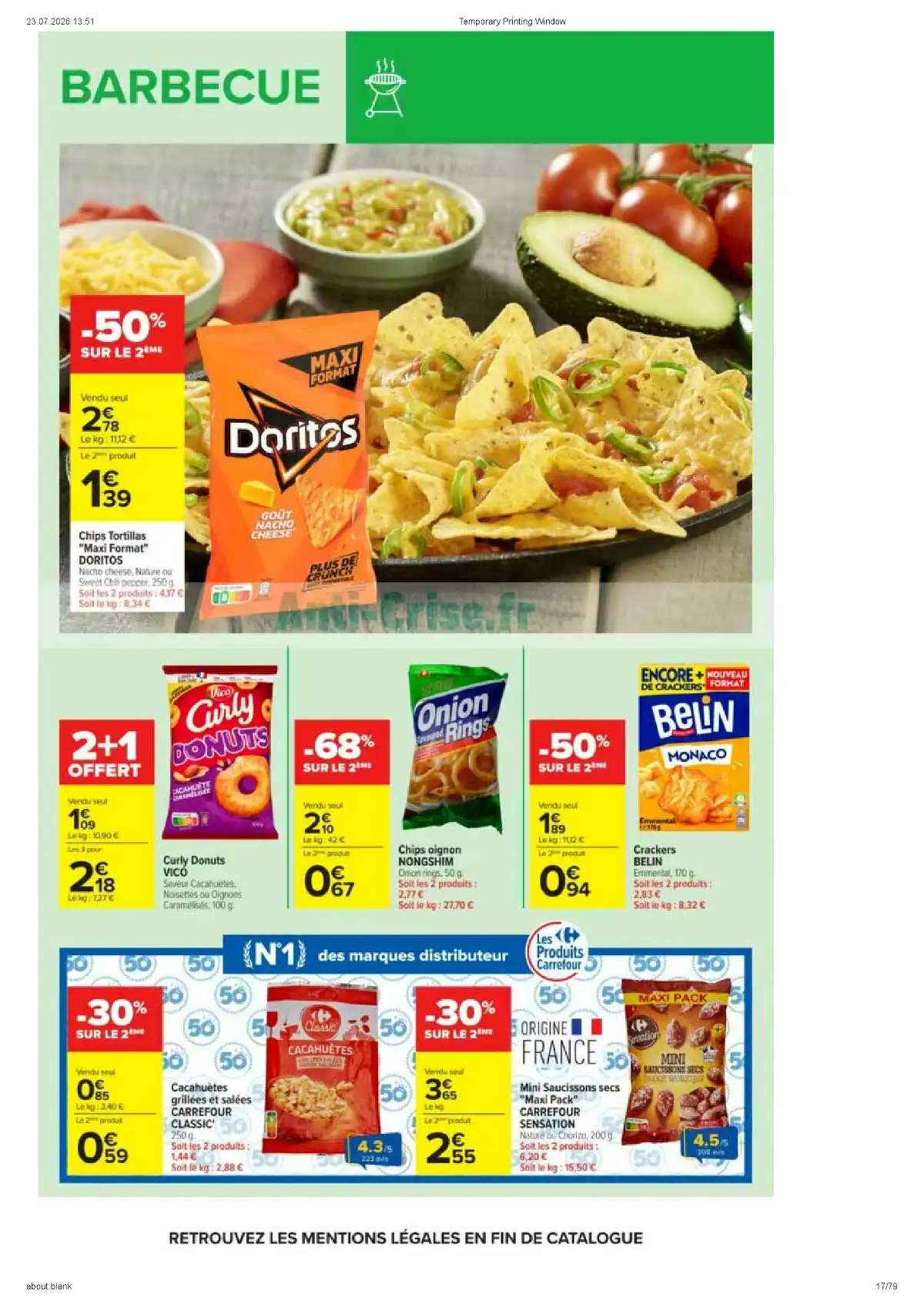 Catalogue Carrefour Market Du 11 Août Au 23 Août 2026 - Image 1 Catalogue Carrefour