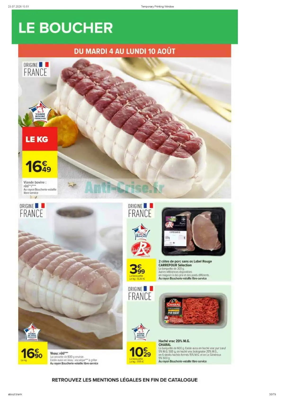 Catalogue Carrefour Market Du 11 Août Au 23 Août 2026 - Image 2 Catalogue Carrefour