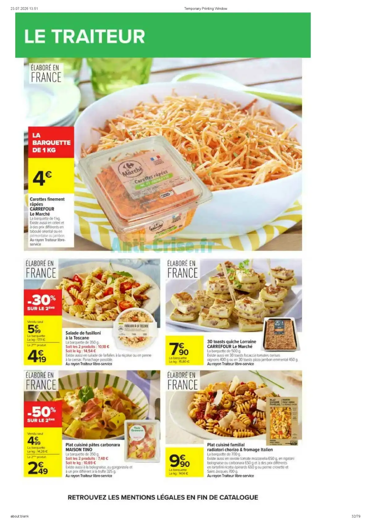 Catalogue Carrefour Market Du 11 Août Au 23 Août 2026 - Image 4 Catalogue Carrefour