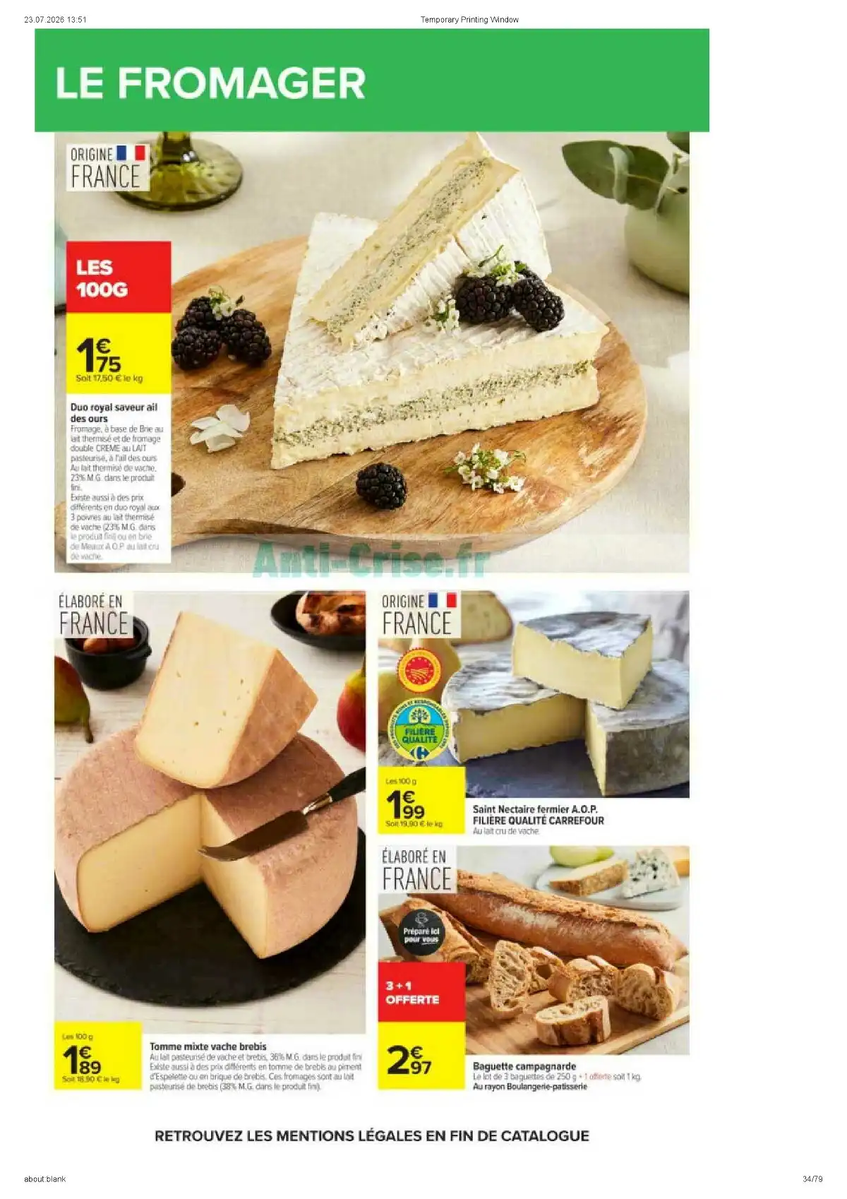 Catalogue Carrefour