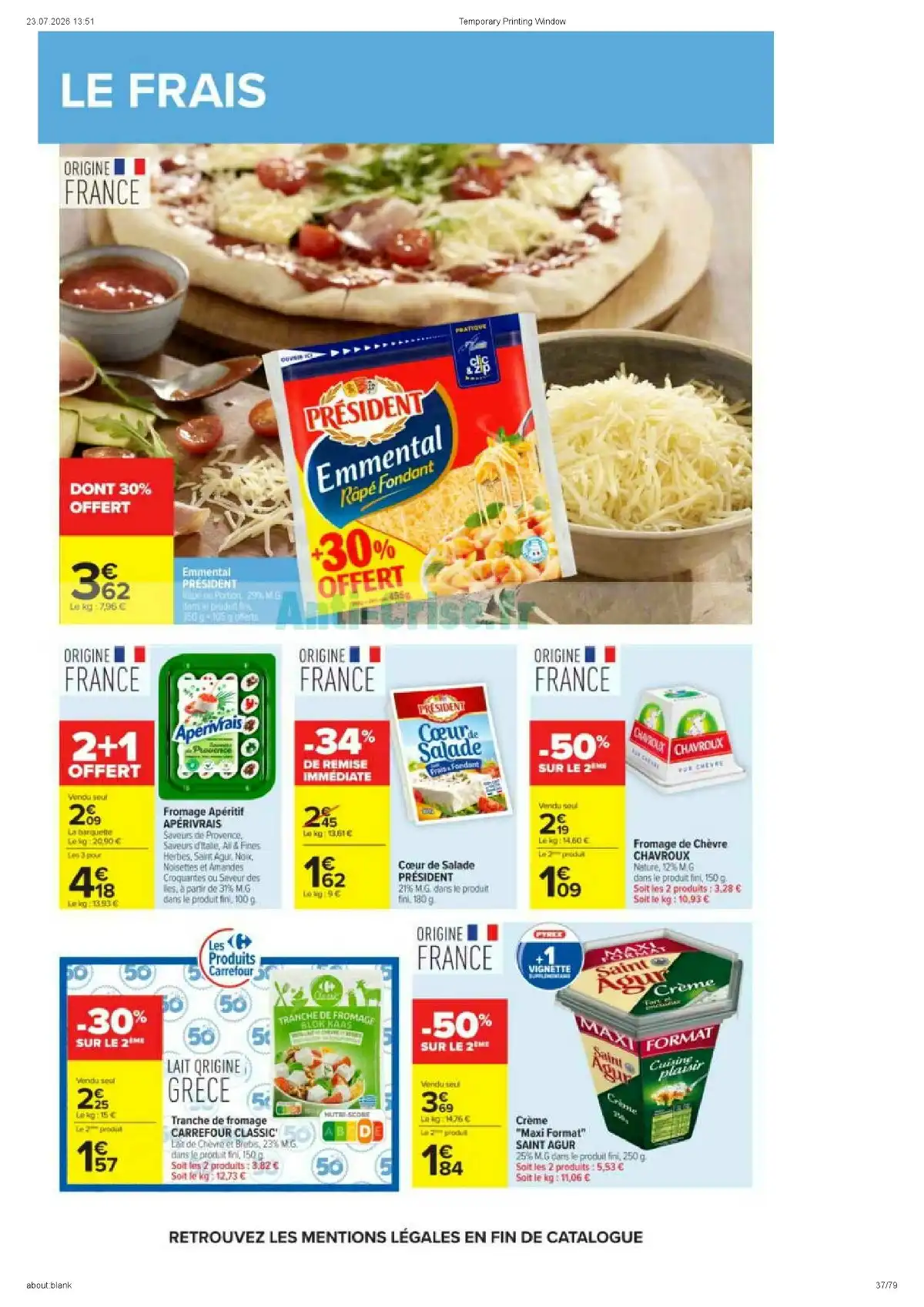 Catalogue Carrefour Market Du 11 Août Au 23 Août 2026 - Image 1 Catalogue Carrefour
