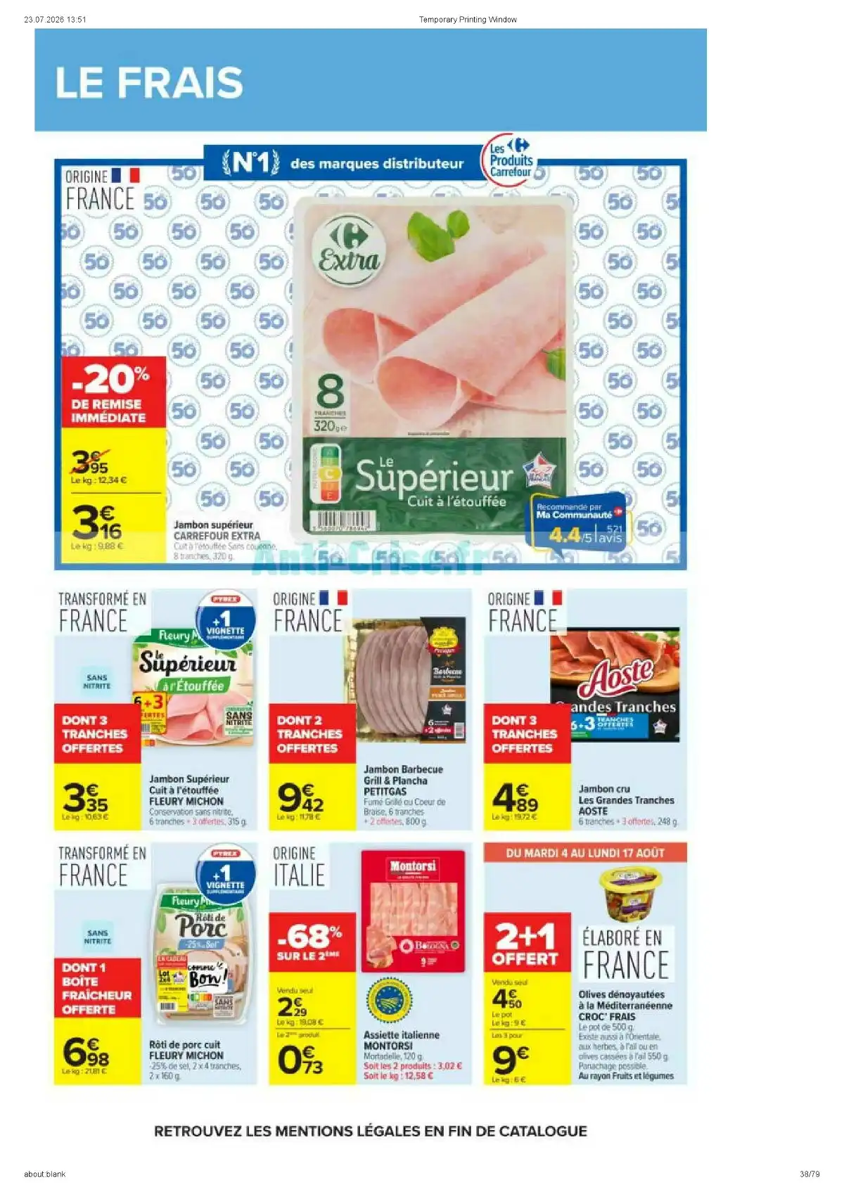 Catalogue Carrefour Market Du 11 Août Au 23 Août 2026 - Image 2 Catalogue Carrefour