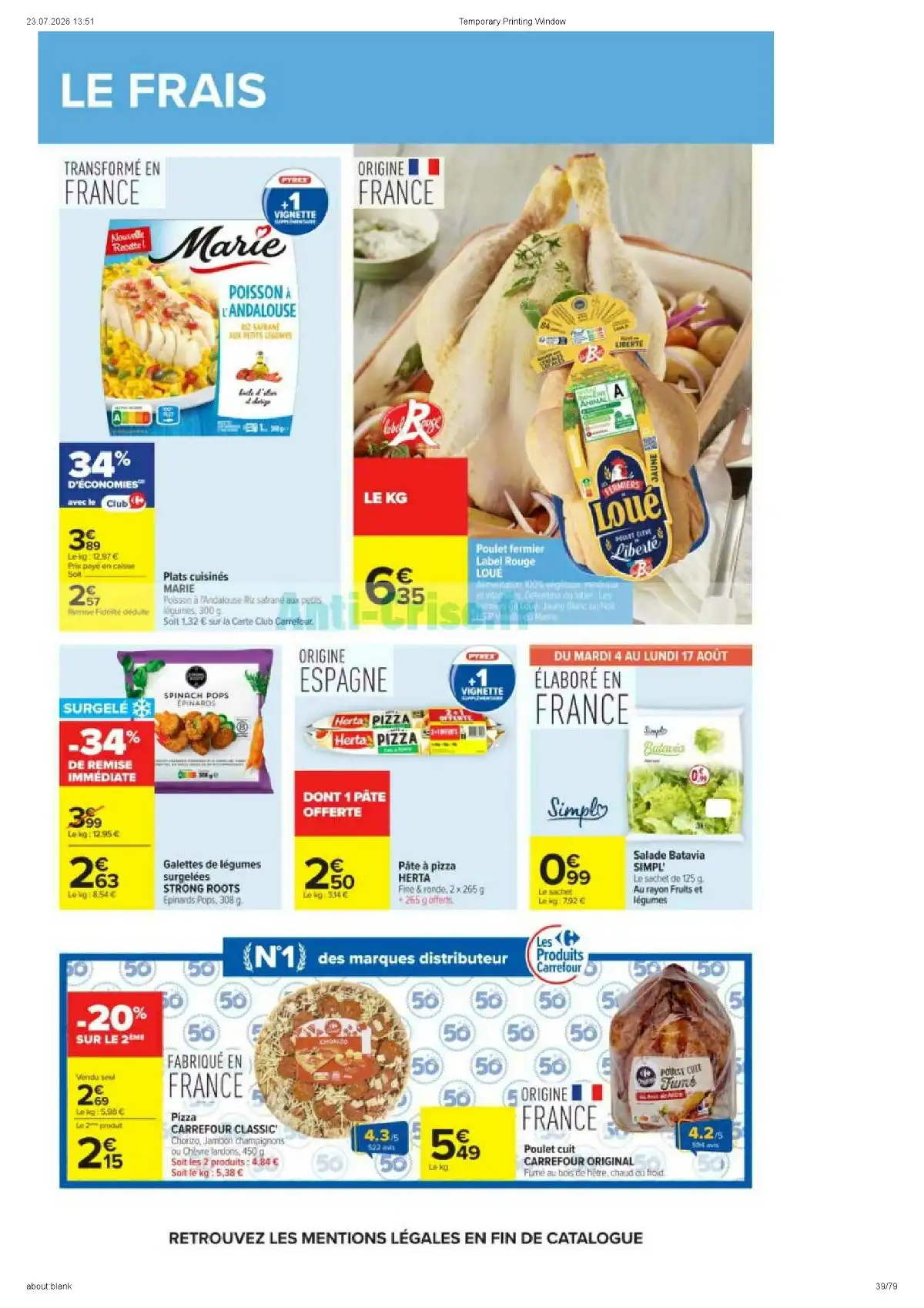 Catalogue Carrefour Market Du 11 Août Au 23 Août 2026 - Image 3 Catalogue Carrefour
