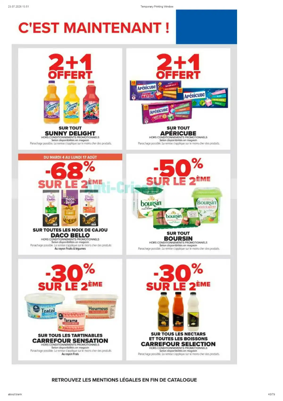 Catalogue Carrefour Market Du 11 Août Au 23 Août 2026 - Image 4 Catalogue Carrefour