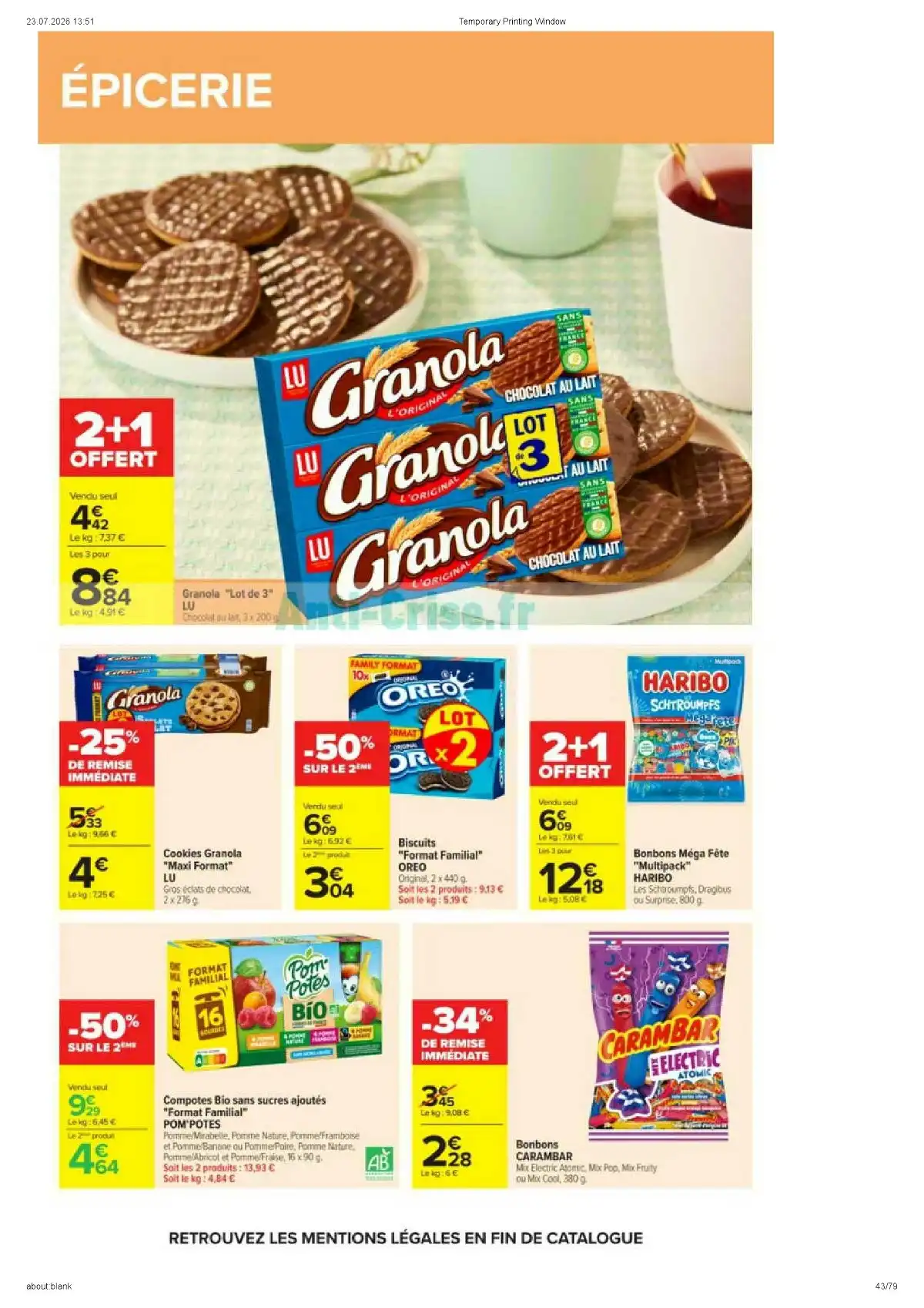 Catalogue Carrefour