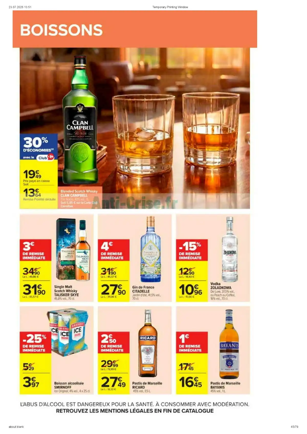 Catalogue Carrefour