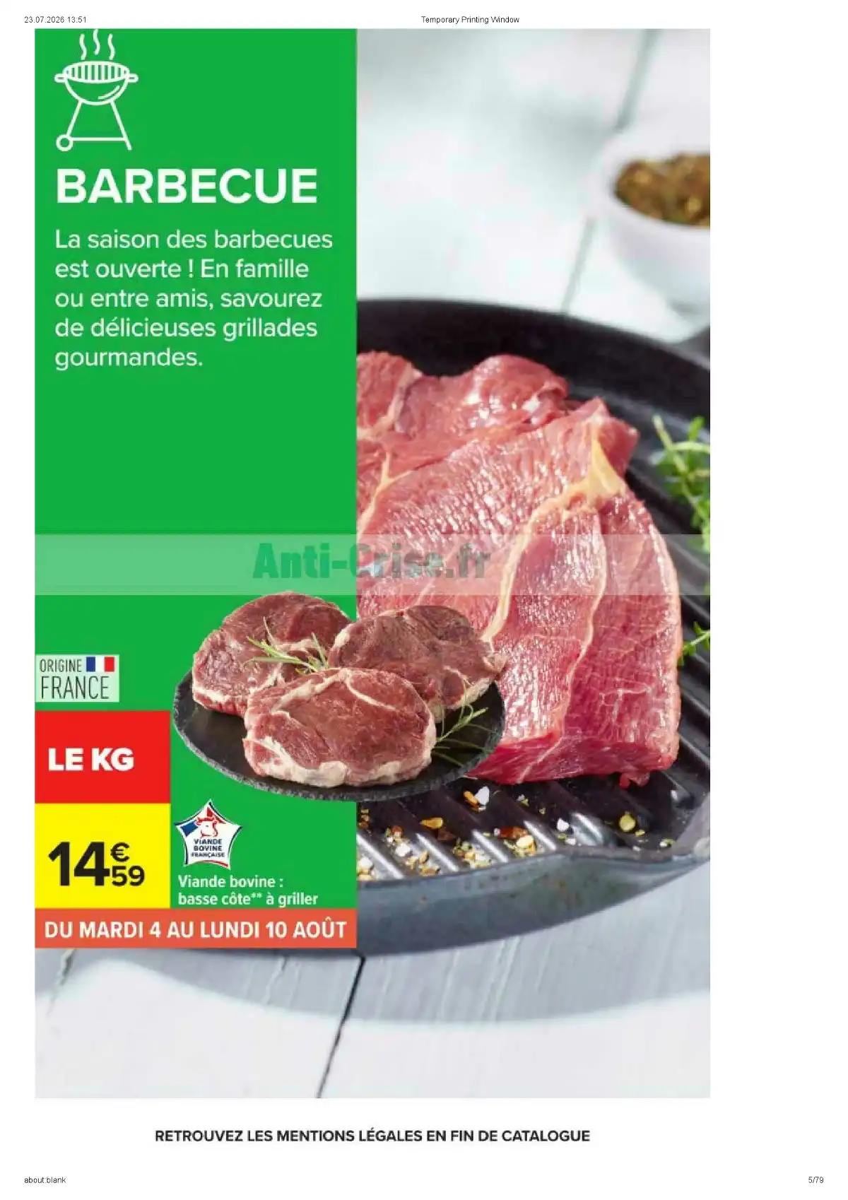Carrefour Du 4 Août