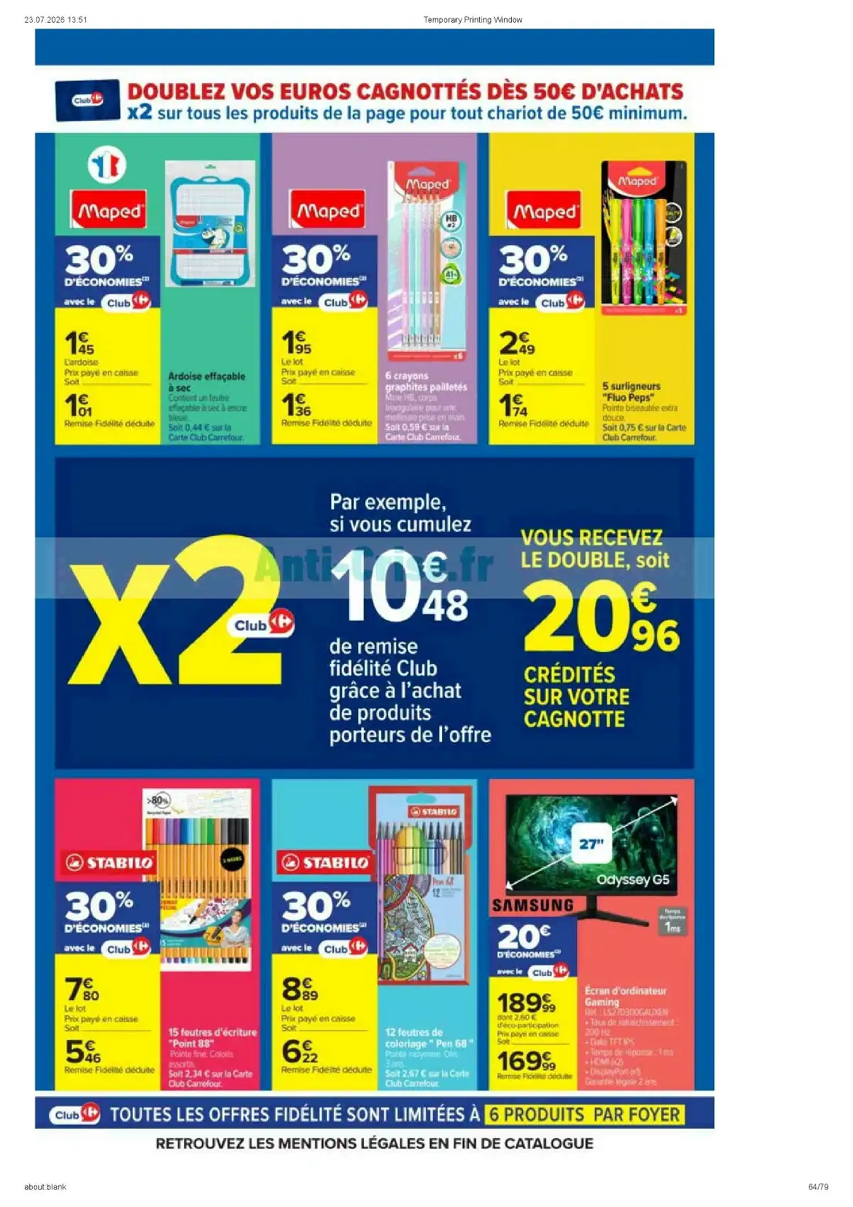 Catalogue Carrefour Market Du 11 Août Au 23 Août 2026 - Image 4 Catalogue Carrefour
