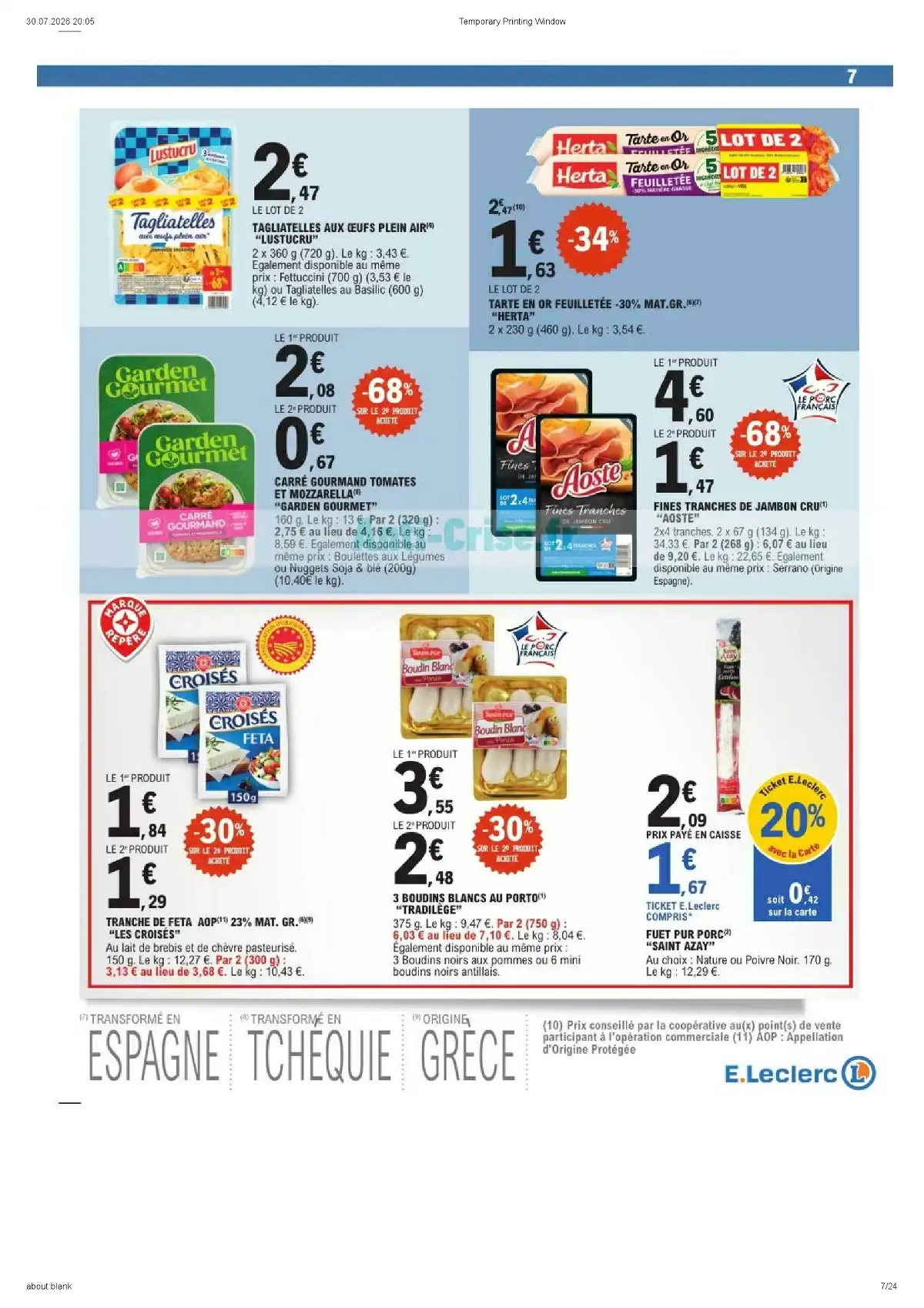Catalogue Leclerc Du 4 Août Au 15 Août 2026 - Image 1 Leclerc Du 4 Août