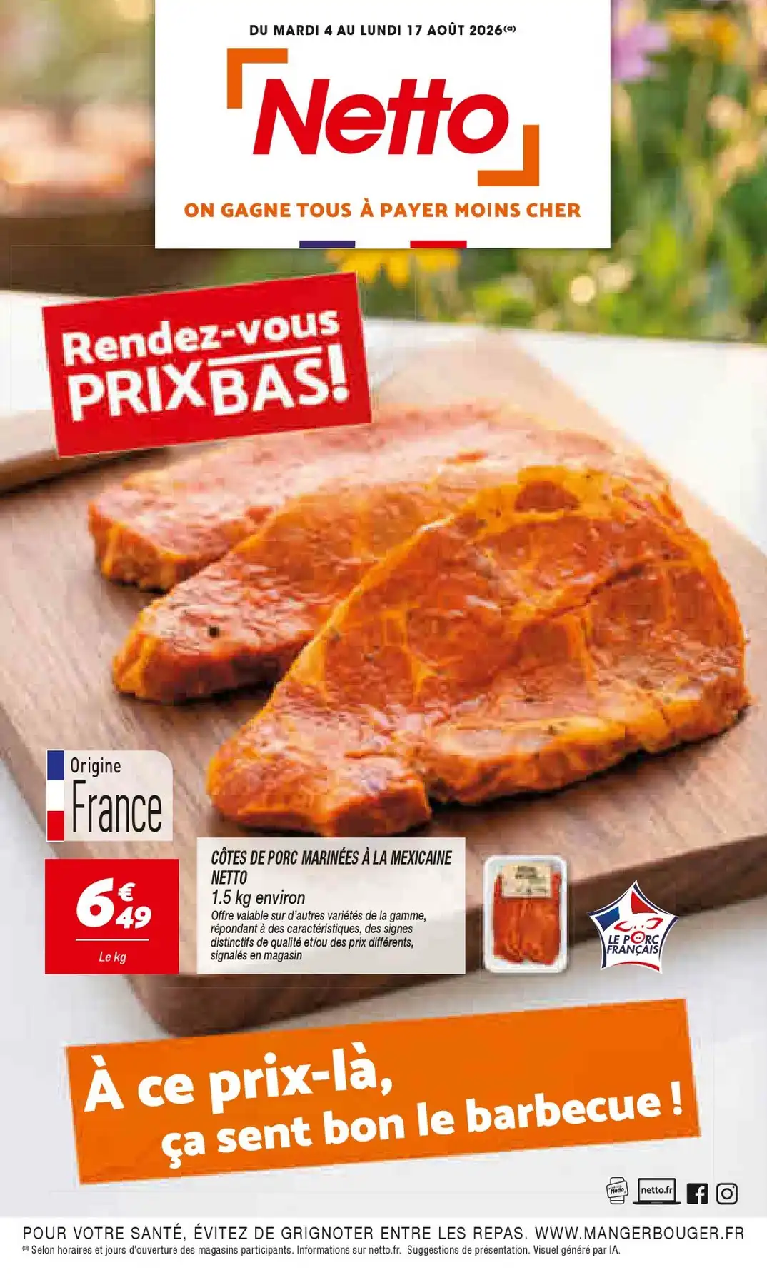 Catalogue Netto Du 4 Août Au 10 Août 2026 - Image 1 Du 4 Août