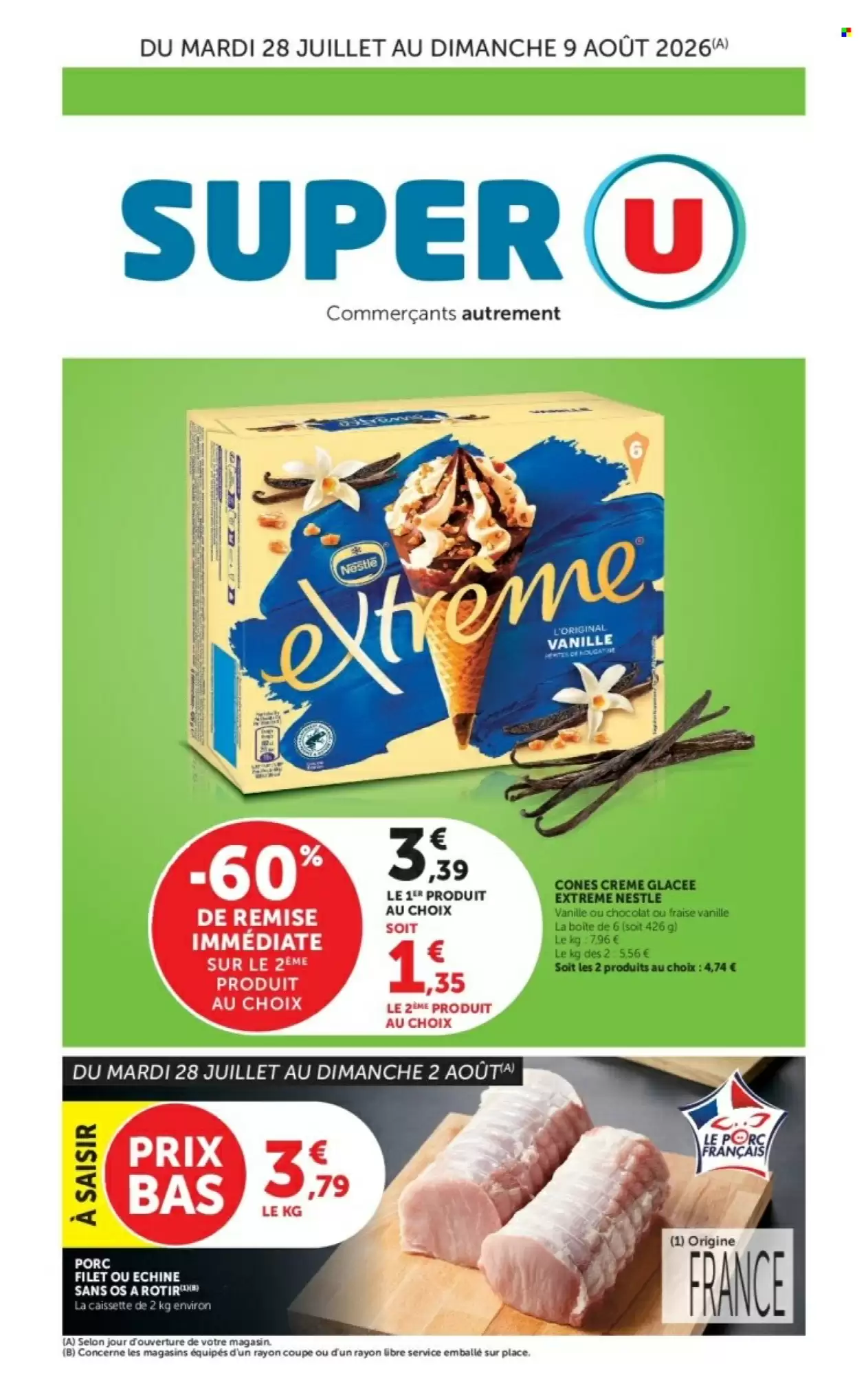 Catalogue Super U Du 28 Juillet Au 9 Août 2026 - Image 1 Du 28 Juillet