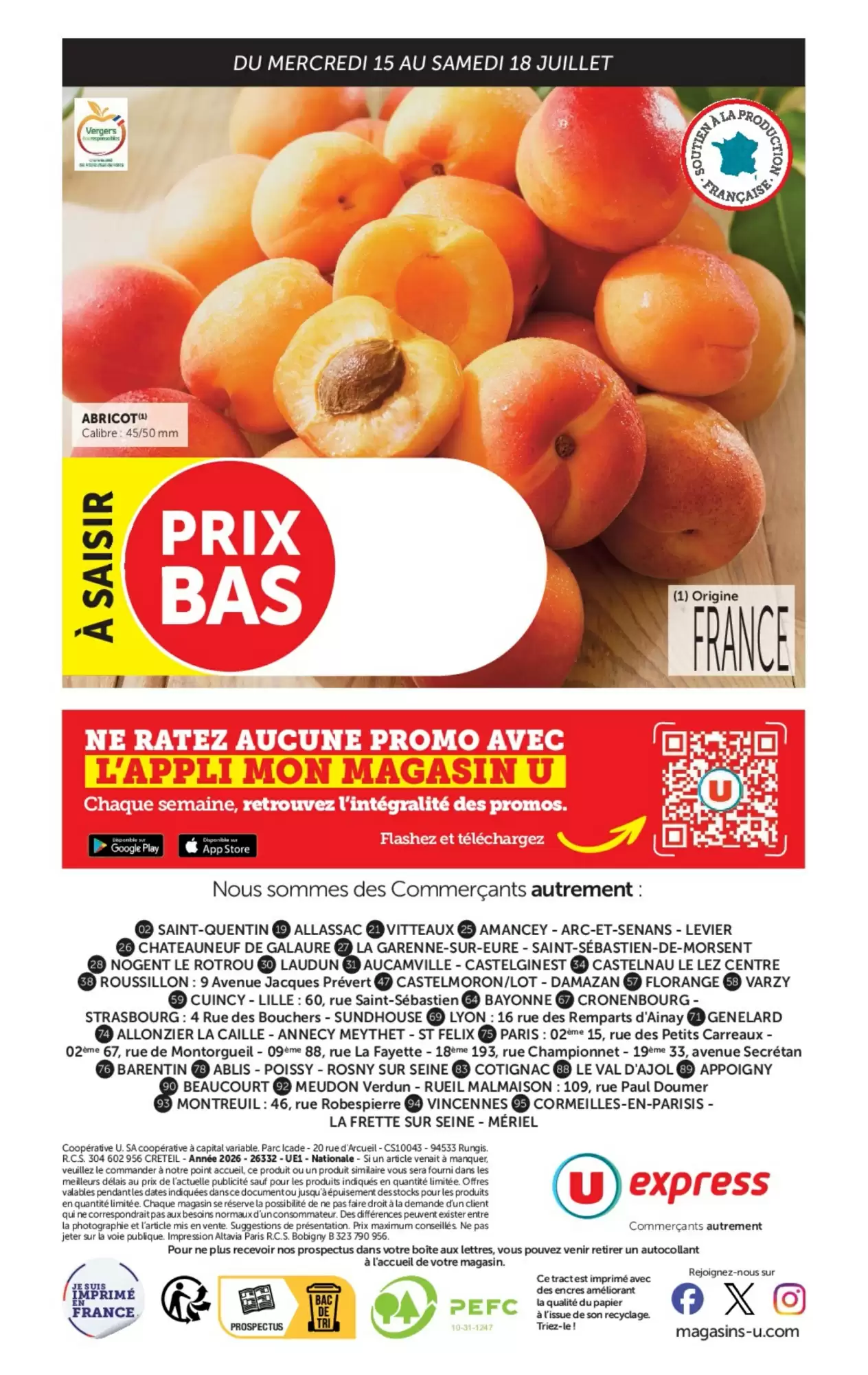 Du 15 Juillet