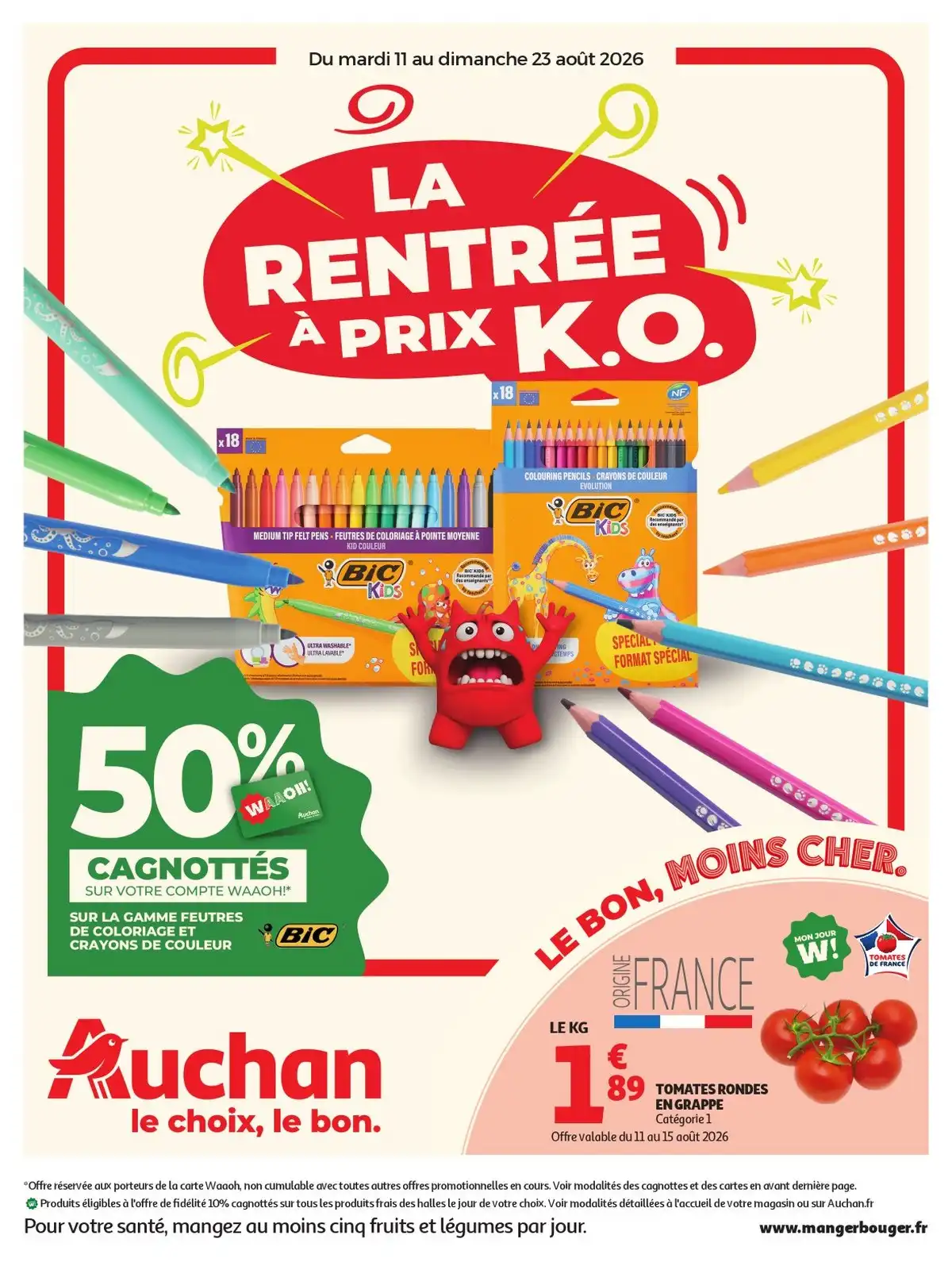 Catalogue Auchan Du 11 Août Au 23 Août 2026 - Image 1 Du 11 Août
