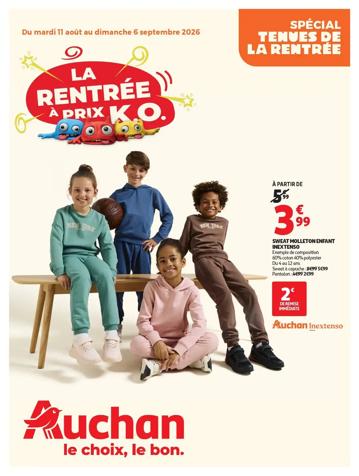 Catalogue Auchan Du 11 Août Au 23 Août 2026 - Image 1 Du 11 Août - 6 Septembre La Rentrée