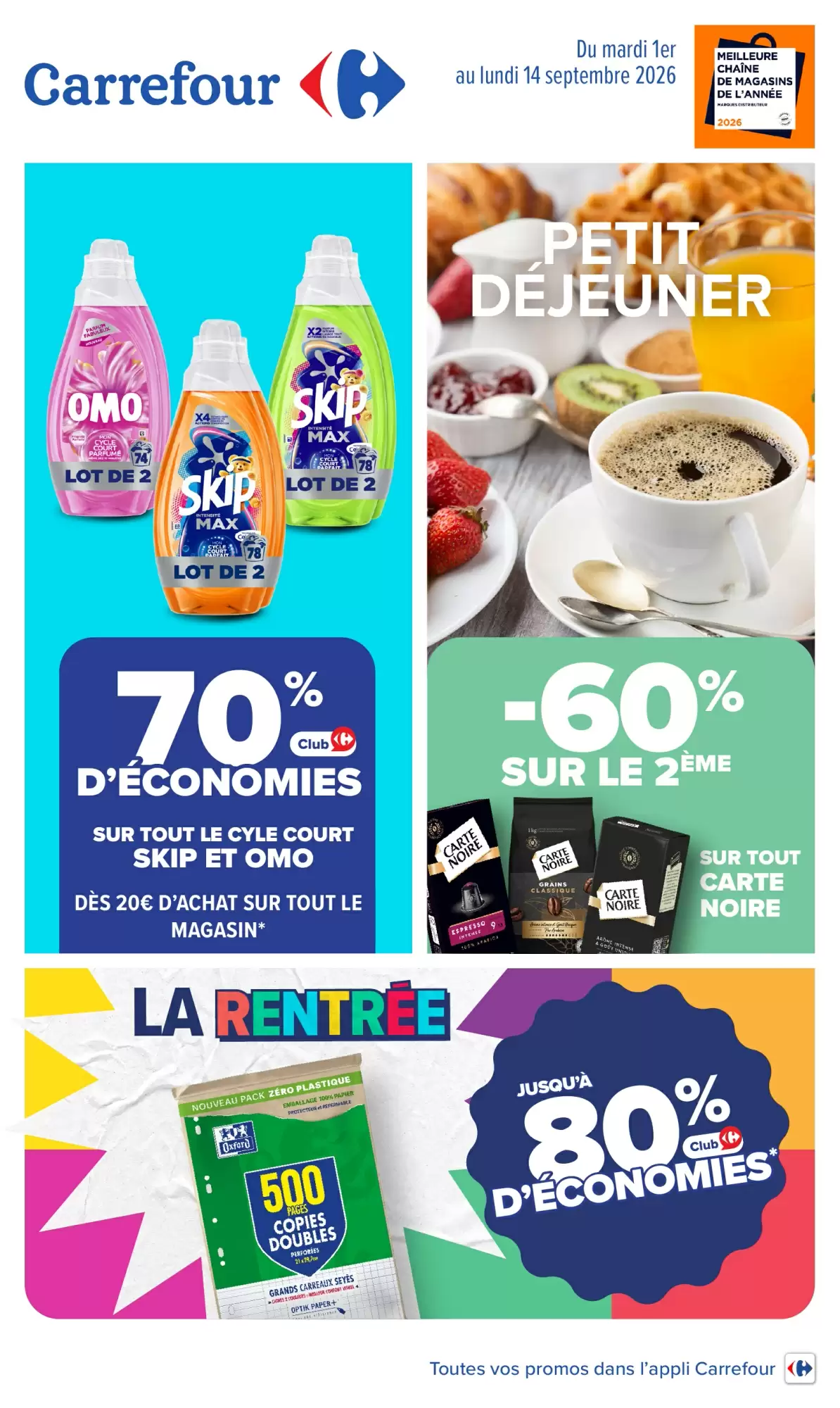 Catalogue Carrefour Du 1 Septembre Au 14 Septembre 2026 - Image 1 Catalogue Carrefour Du 1 Septembre Au 14 Septembre 2026 - Page
