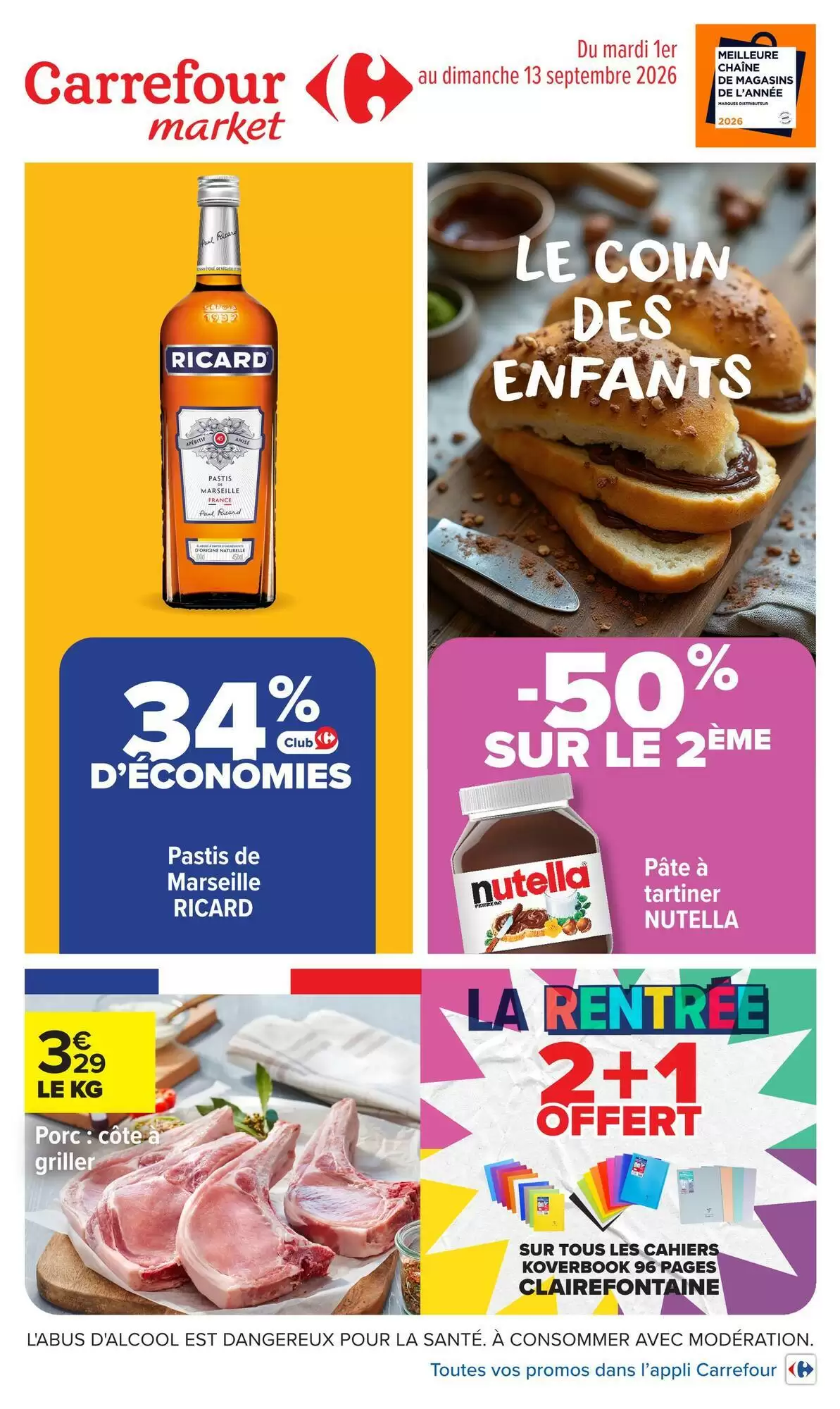 Catalogue Carrefour Market Du 1 Septembre Au 13 Septembre 2026 - Image 1 Du 1 Septembre