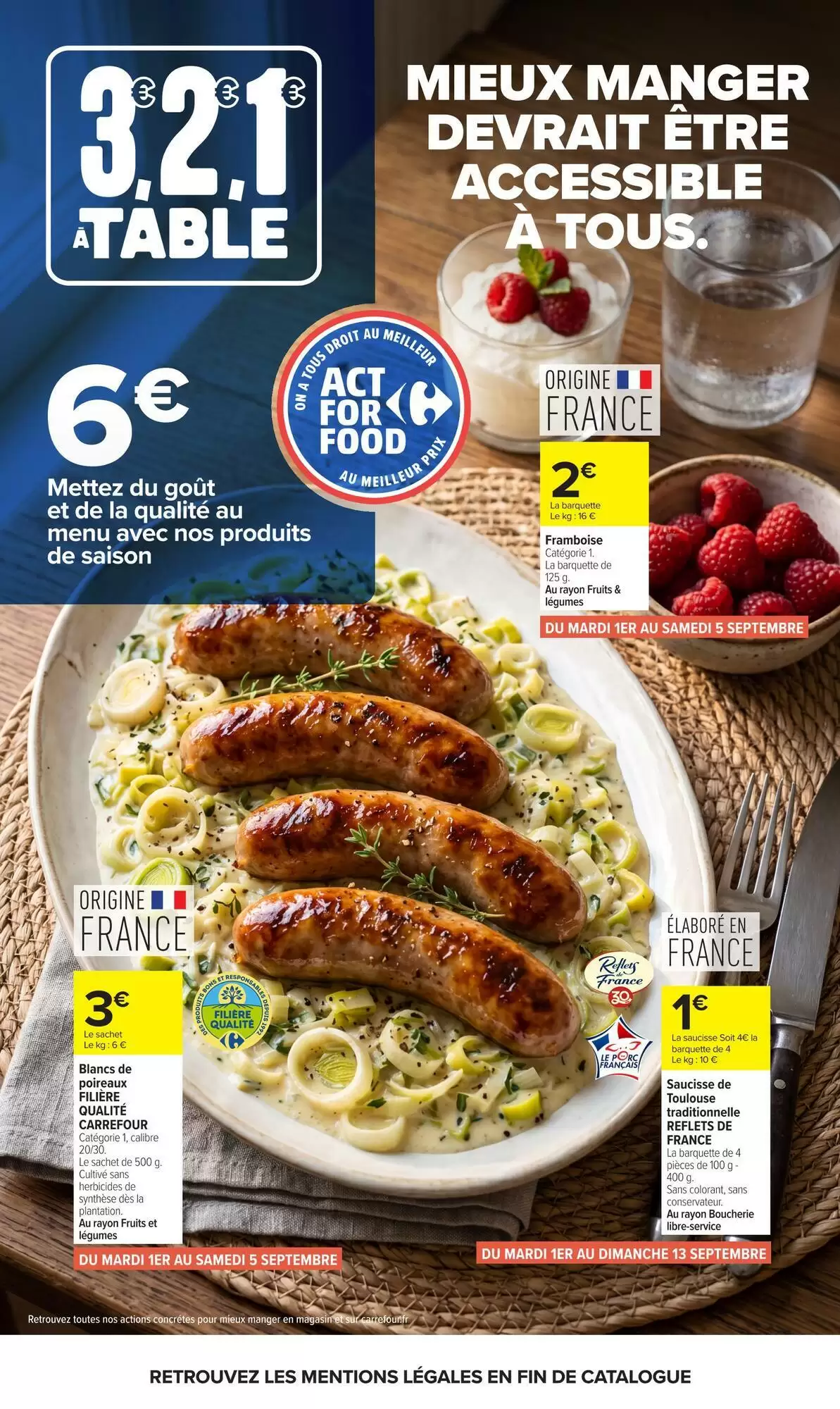 Du 1 Septembre