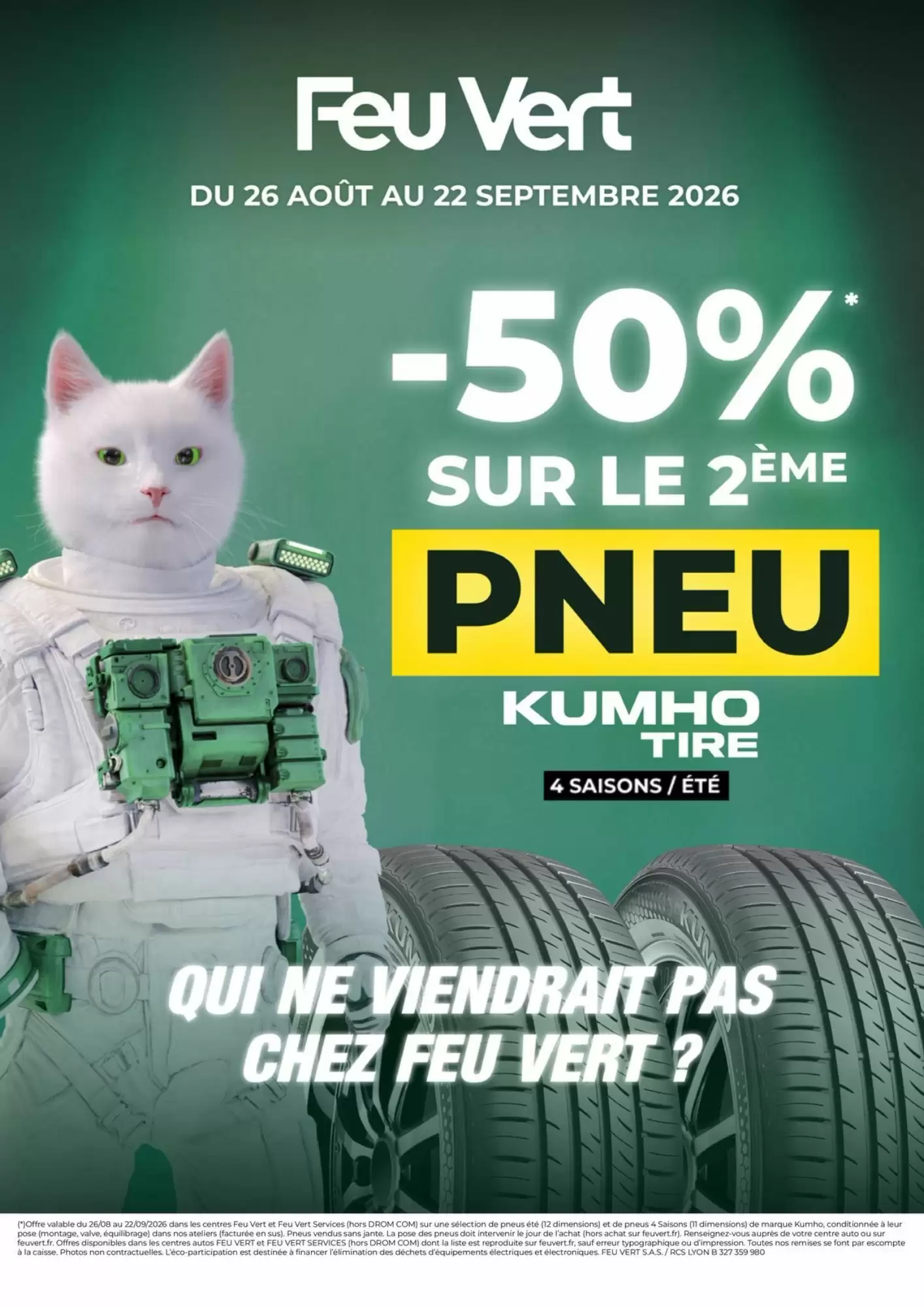 Catalogue Feu Vert Du 26 Août Au 22 Septembre 2026 - Image 1 Du 26 Août
