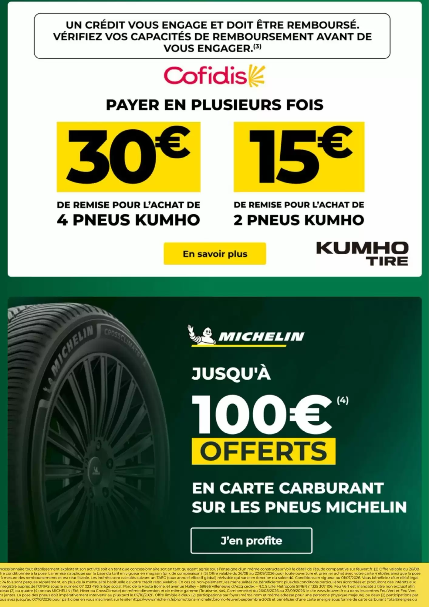 Catalogue Feu Vert Du 26 Août Au 22 Septembre 2026 - Image 1 Du 26 Août
