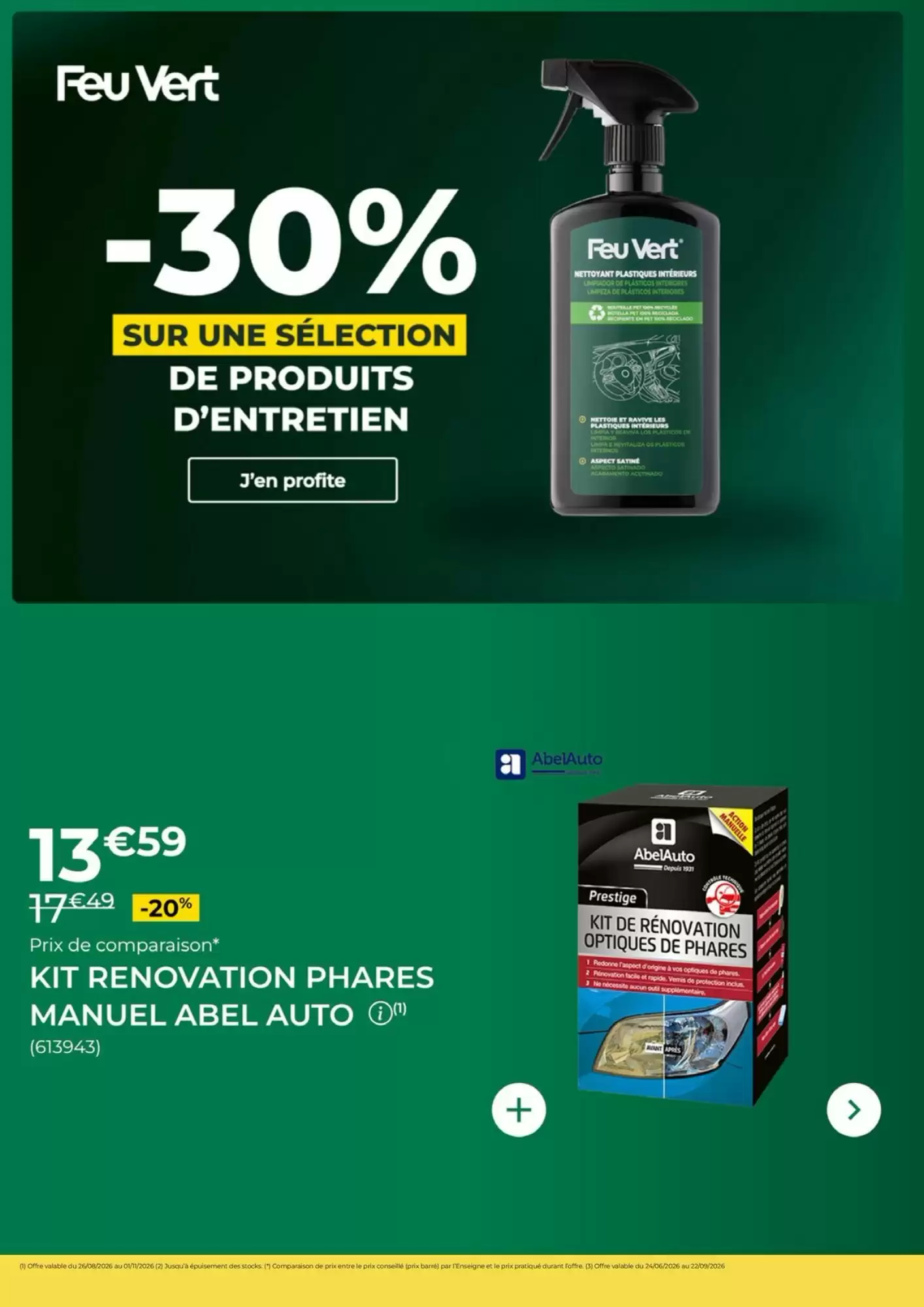 Catalogue Feu Vert Du 26 Août Au 22 Septembre 2026 - Image 2 Du 26 Août