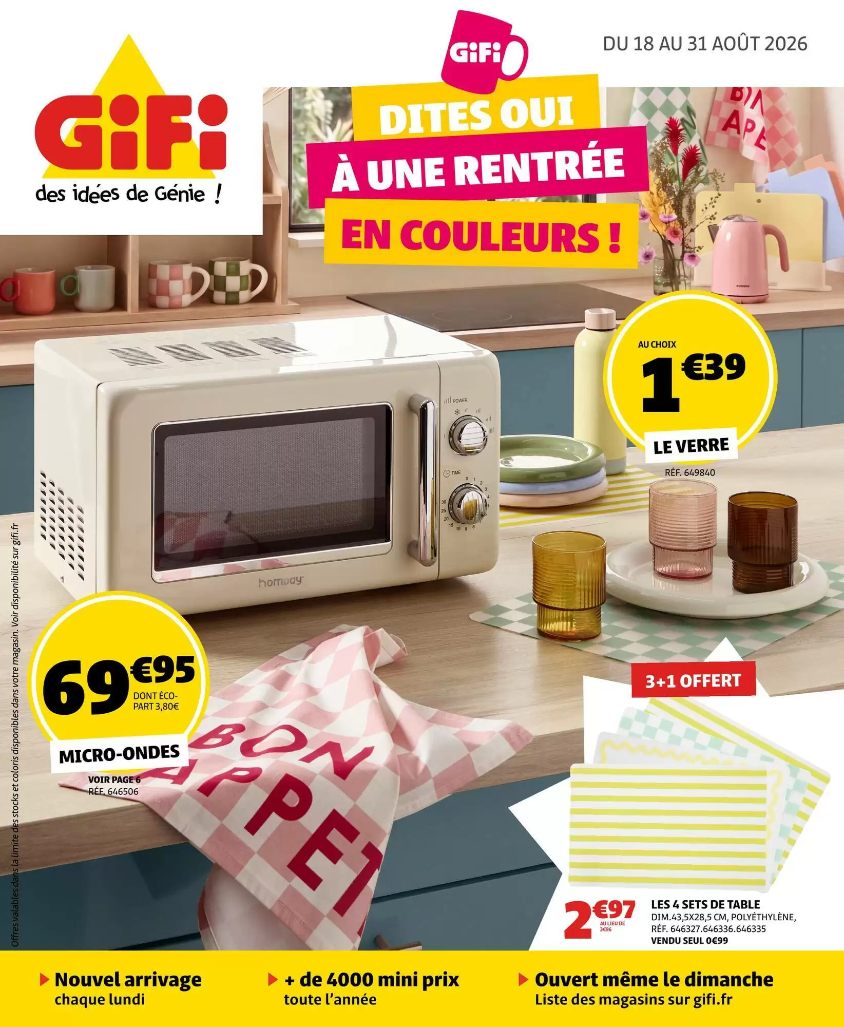 Catalogue Gifi Du 18 Août Au 31 Août 2026 - Image 1 Du 18 Août