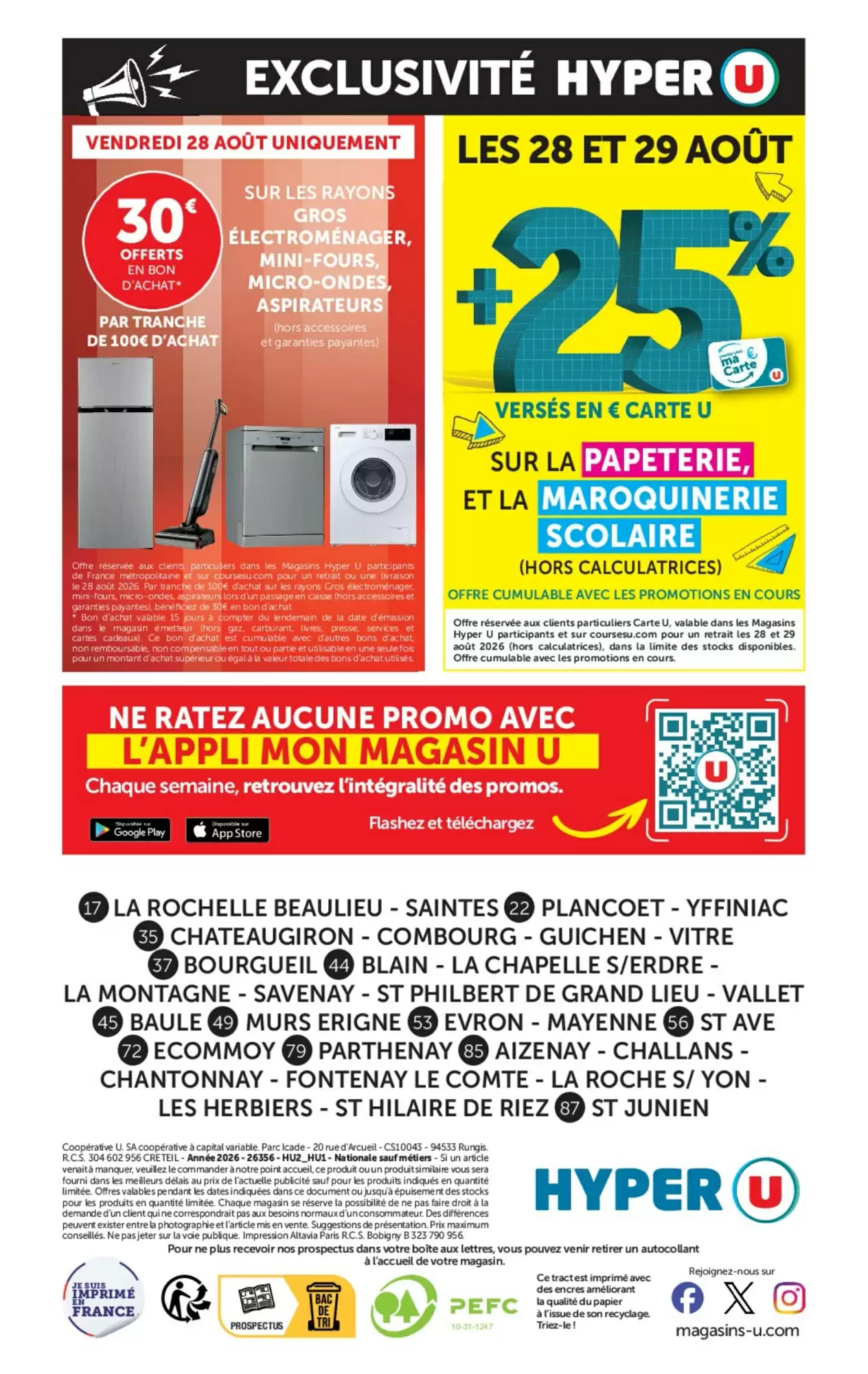 Catalogue Hyper U Du 25 Août Au 6 Septembre 2026 - Image 2 Du 25 Août