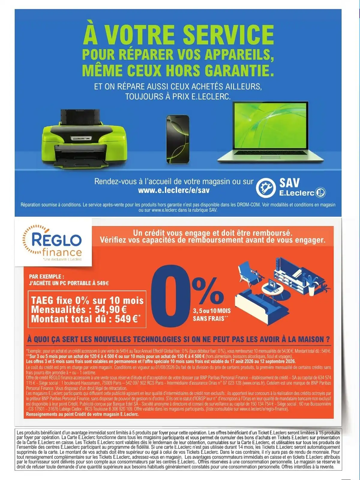 Catalogue Leclerc Du 18 Août Au 30 Août 2026 - Image 2 High Tech Du 18 Août