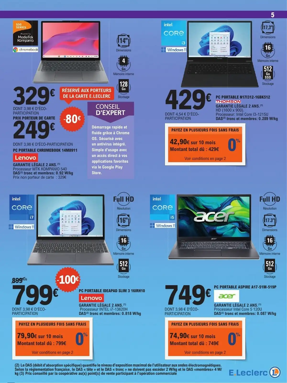 Catalogue Leclerc Du 18 Août Au 30 Août 2026 - Image 3 High Tech Du 18 Août