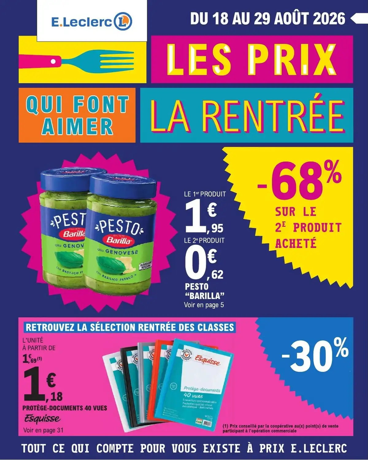 Catalogue Leclerc Du 18 Août Au 30 Août 2026 - Image 1 Du 18 Août