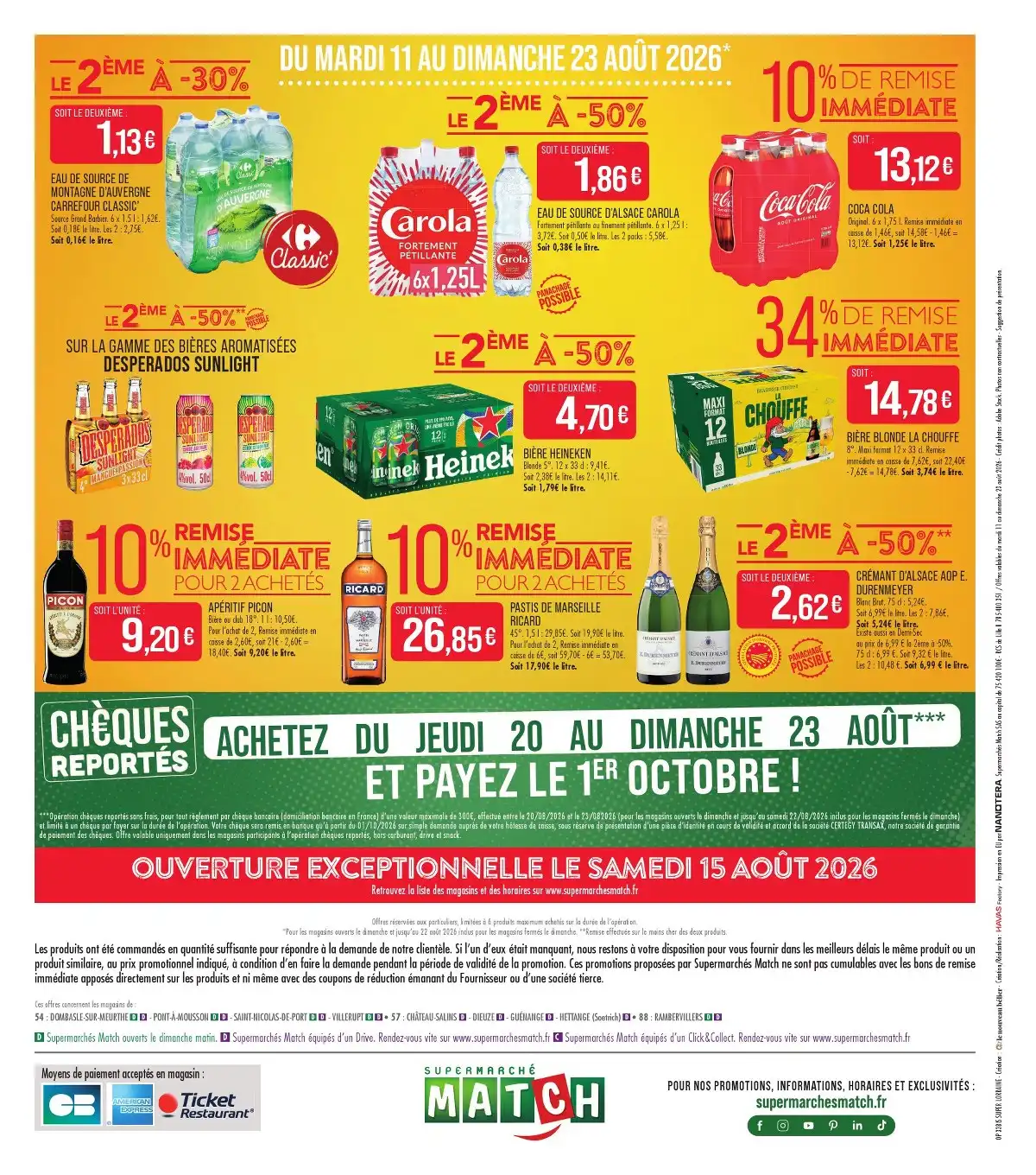 Catalogue Match Du 11 Août Au 23 Août 2026 - Image 2 Du 11 Août