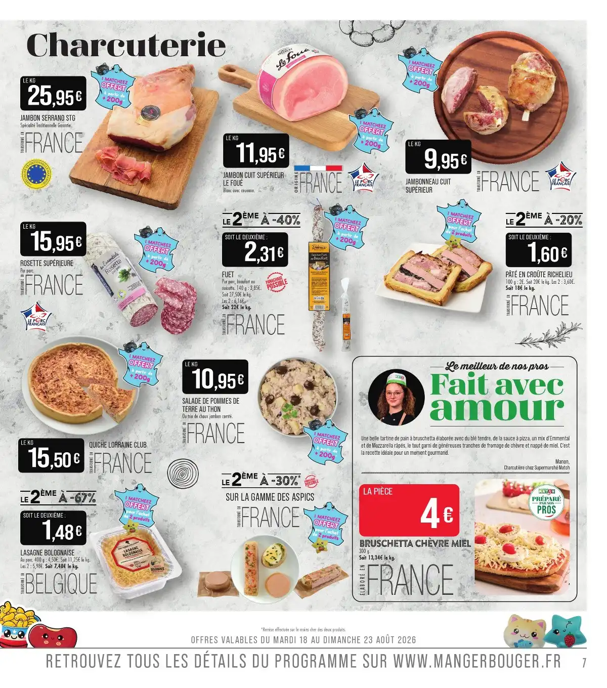 Catalogue Match Du 25 Août Au 6 Septembre 2026 - Image 1 Du 25 Août