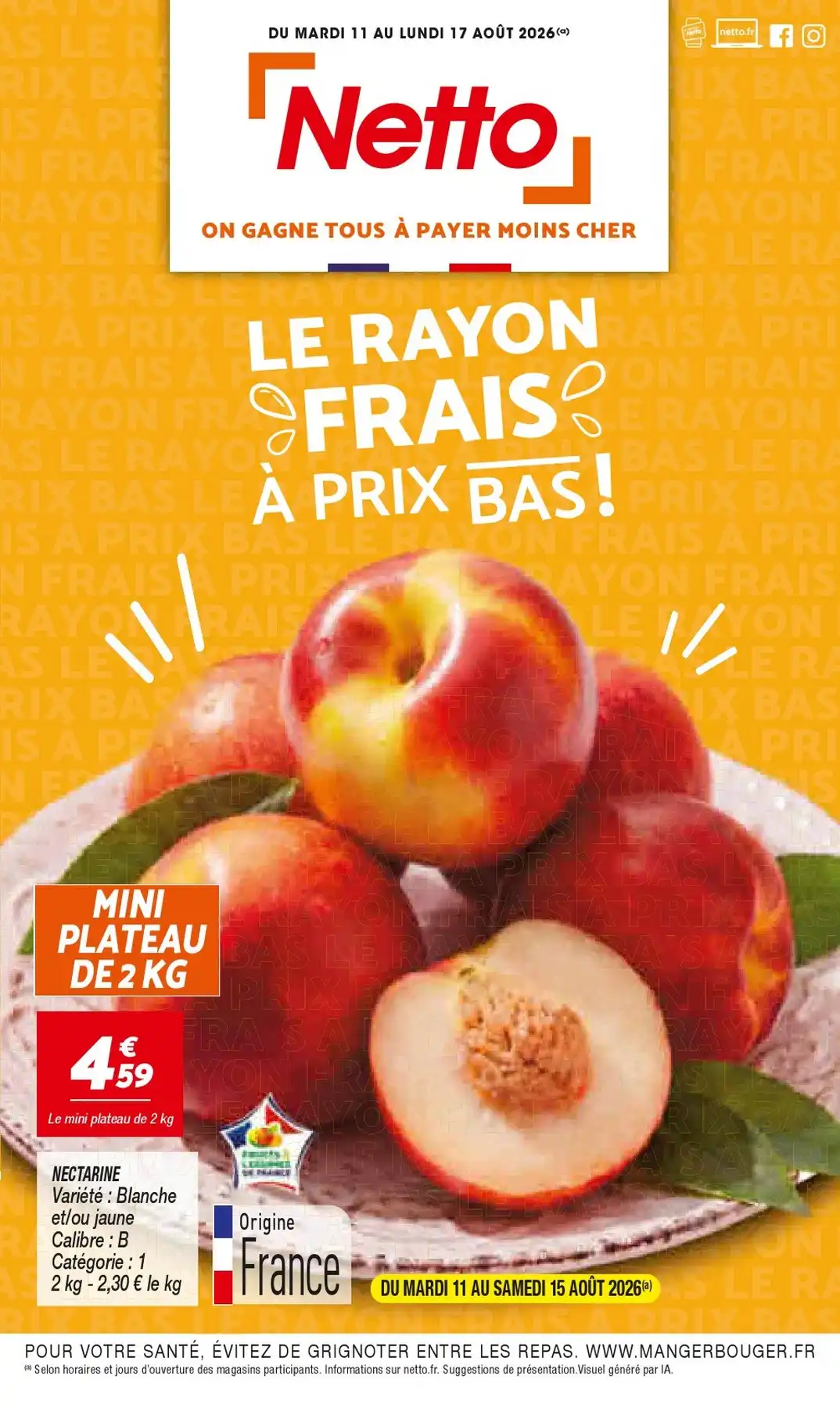 Catalogue Netto Du 11 Août Au 17 Août 2026 - Image 1 Du 11 Août