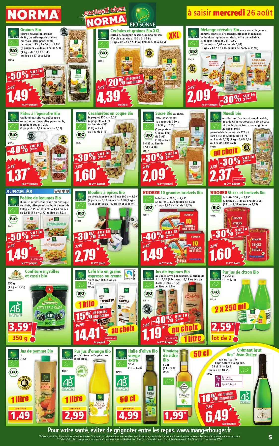 Catalogue Norma Du 26 Août Au 1 Septembre 2026 - Image 1 Du 26 Août