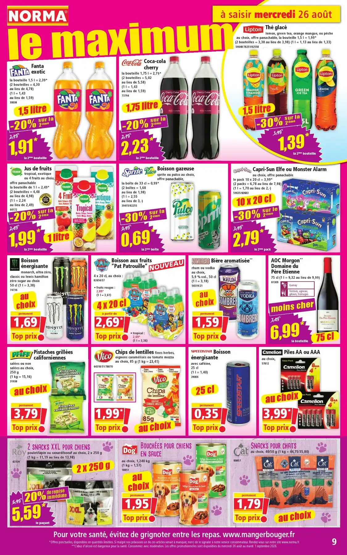 Catalogue Norma Du 26 Août Au 1 Septembre 2026 - Image 1 Du 26 Août
