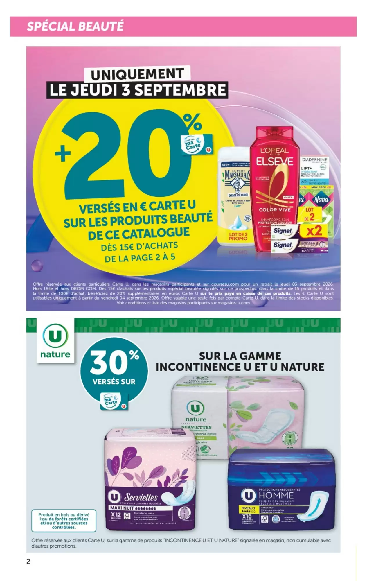 Catalogue U Express Du 1 Septembre Au 13 Septembre - Image 2 Du 1 Septembre