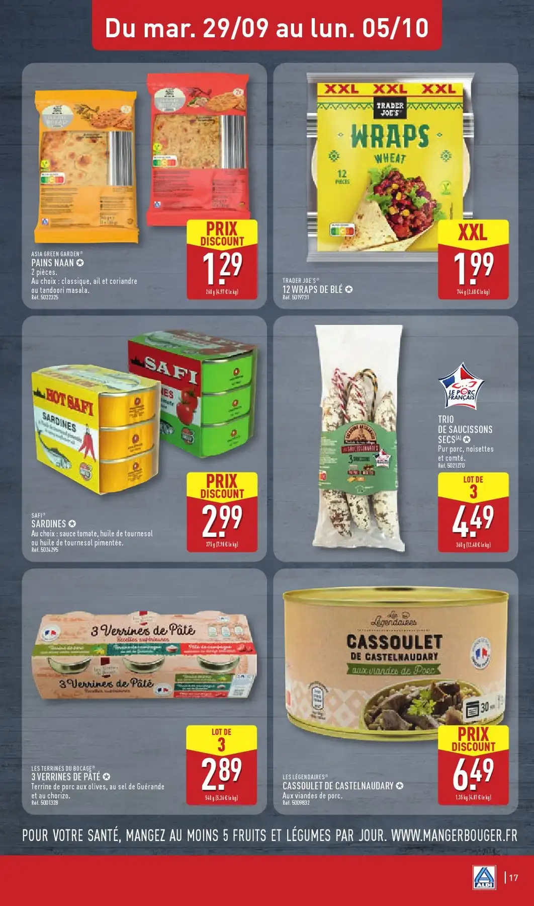 Du 29 Septembre