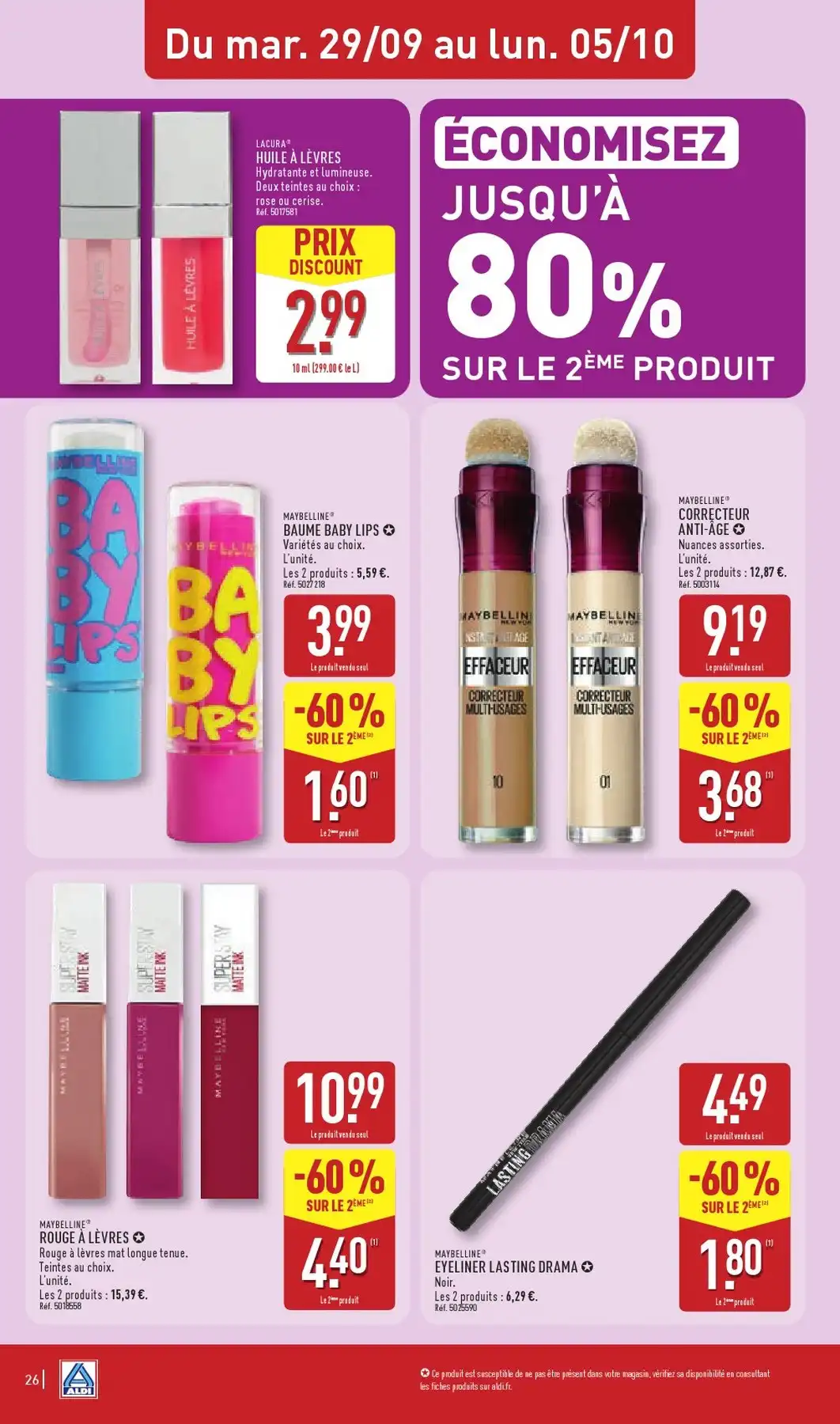 Catalogue Aldi Du 29 Septembre Au 5 Octobre 2026 - Image 2 Du 29 Septembre