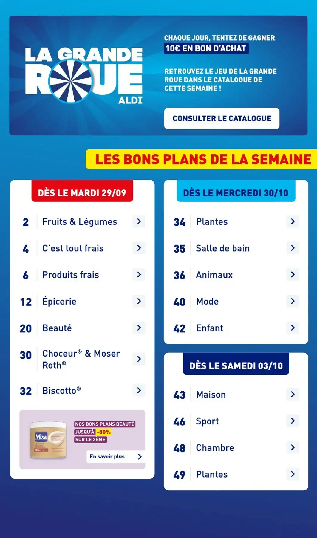 Catalogue Aldi Du 29 Septembre Au 5 Octobre 2026 - Image 1 Du 29 Septembre