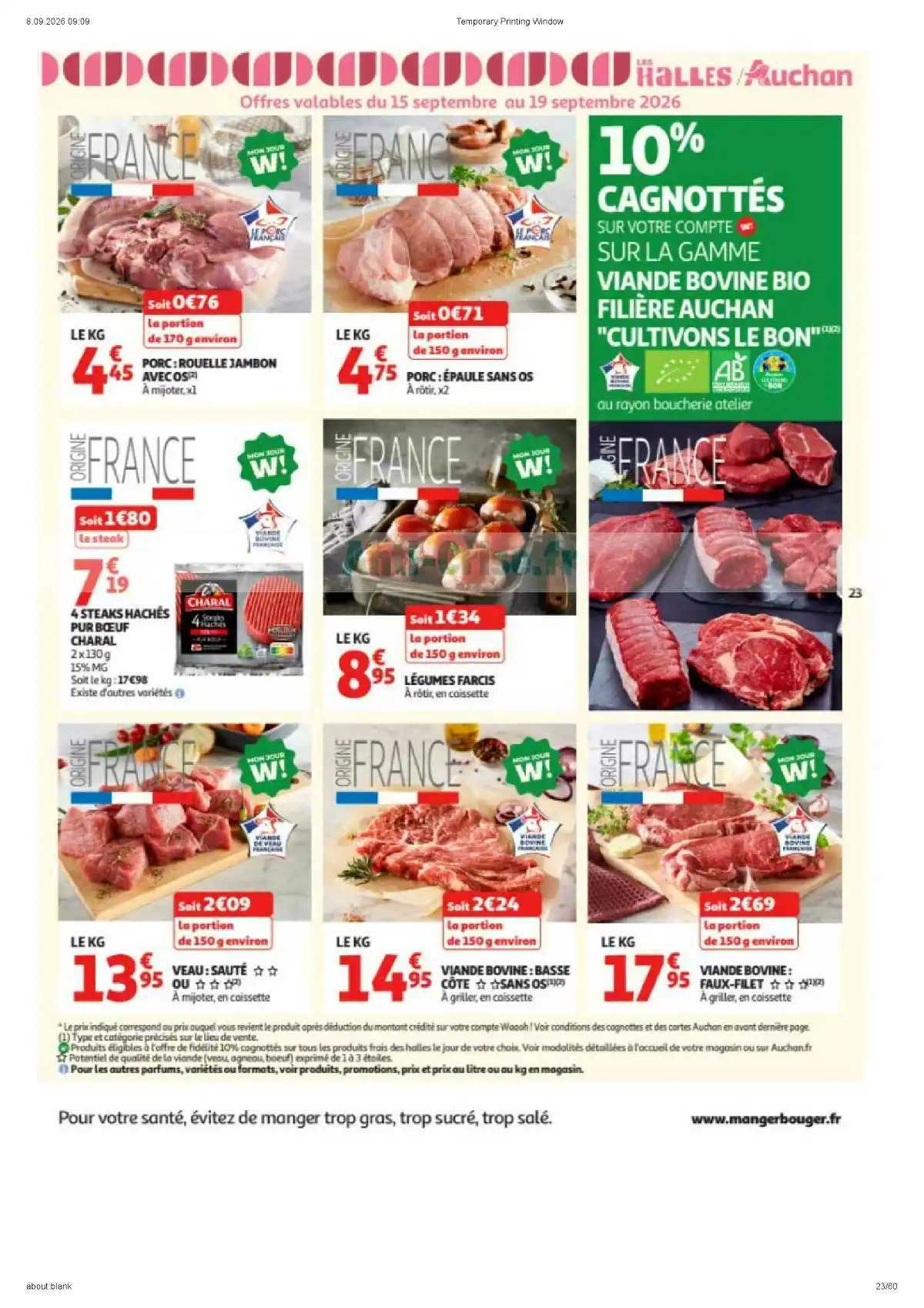 Du 15 Septembre