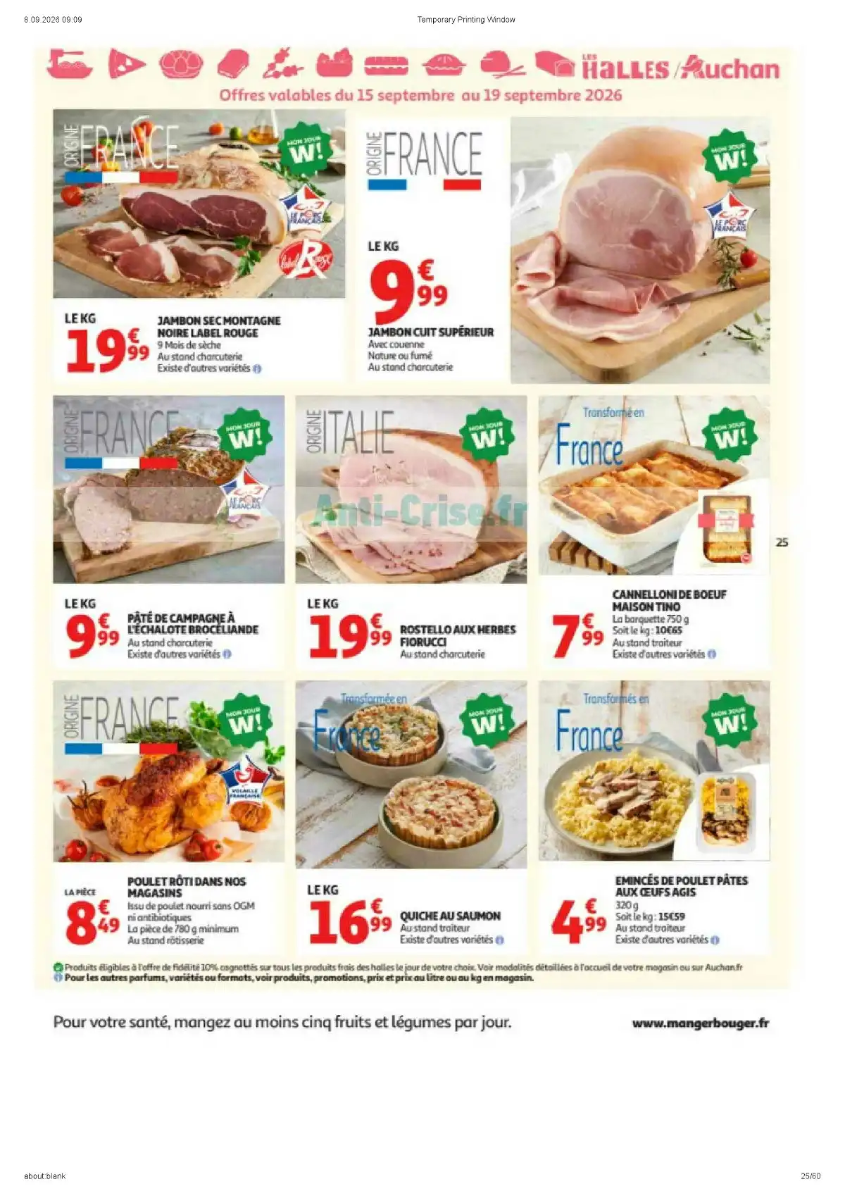 Du 15 Septembre