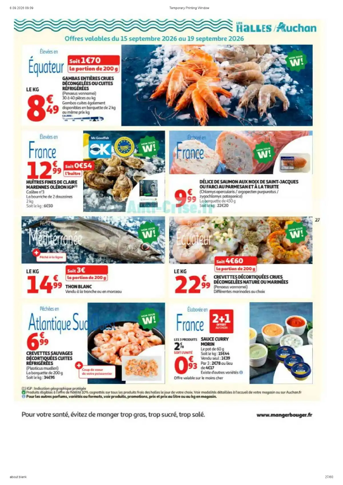 Catalogue Auchan Du 15 Septembre Au 27 Septembre 2026 - Image 1 Du 15 Septembre