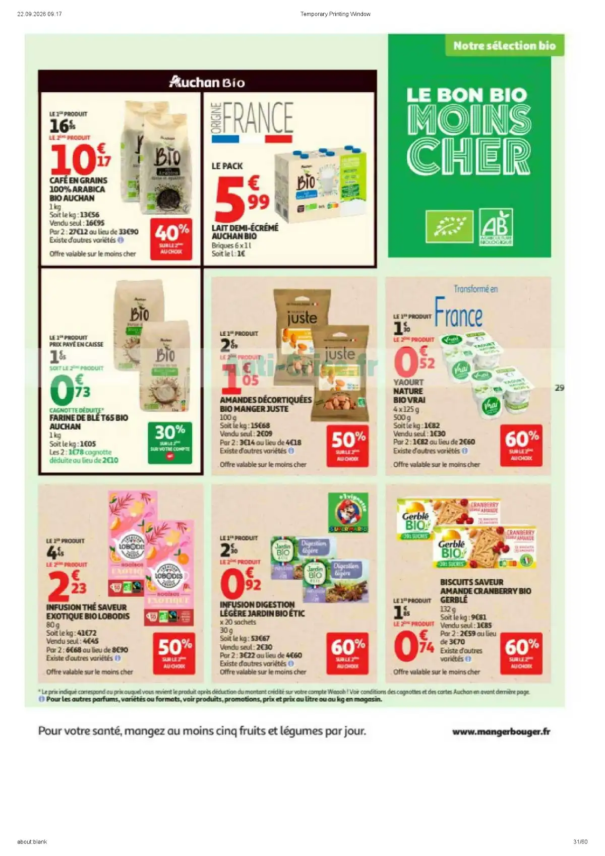 Catalogue Auchan Supermarché Du 29 Septembre Au 11 Octobre 2026 - Image 1 Auchan Supermarché