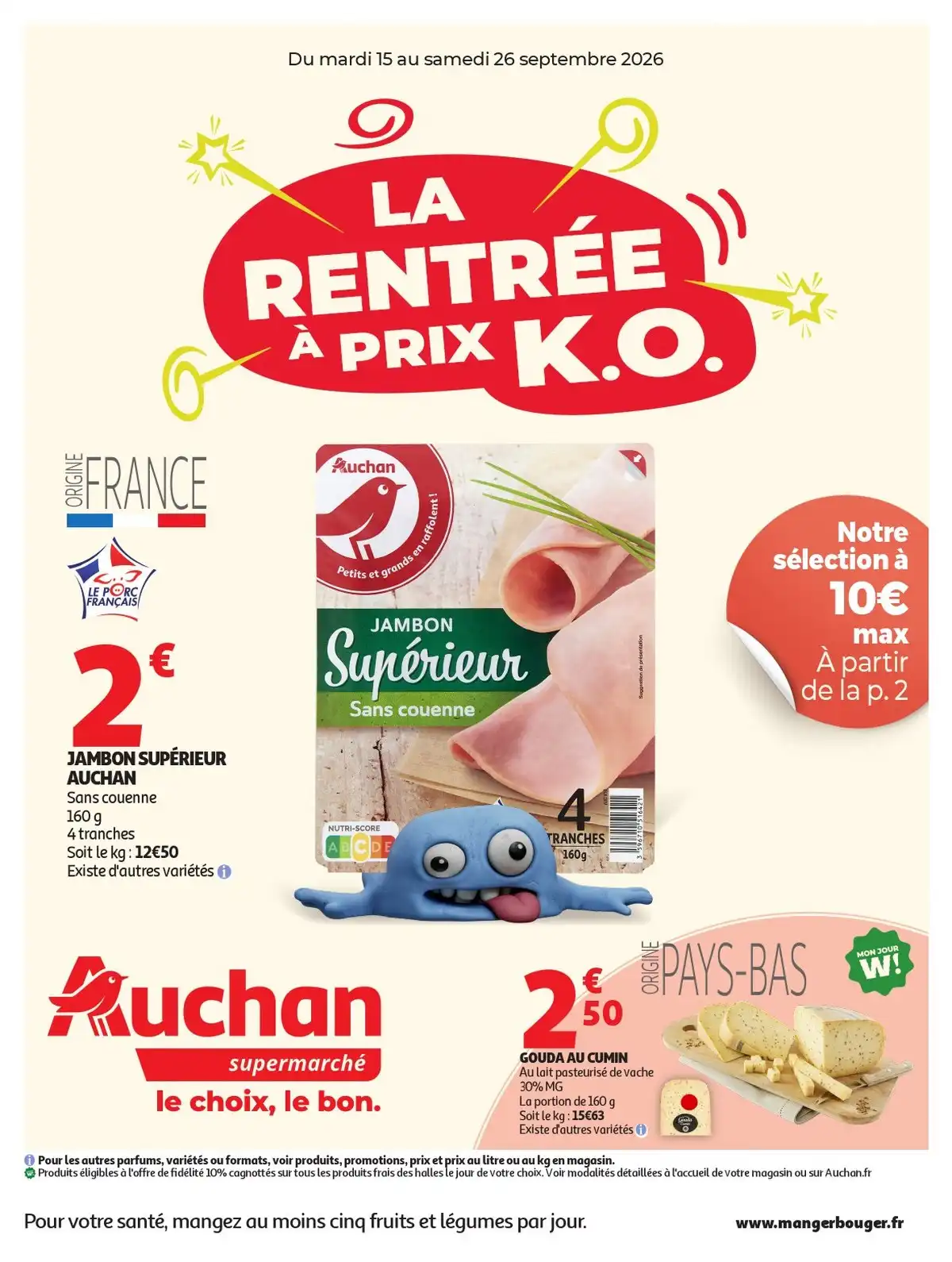 Catalogue Auchan Supermarché Du 15 Septembre Au 27 Septembre 2026 - Image 1 Du 15 Septembre