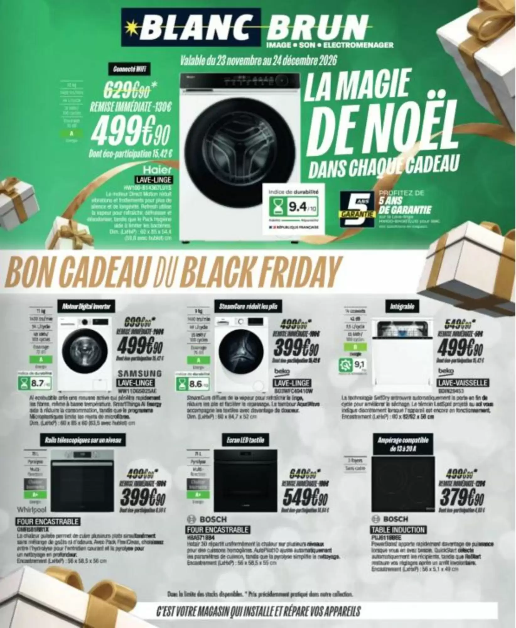 Catalogue Blanc Brun Noël 2026 - Image 1 Du 23 Novembre - 24 Décembre 2026