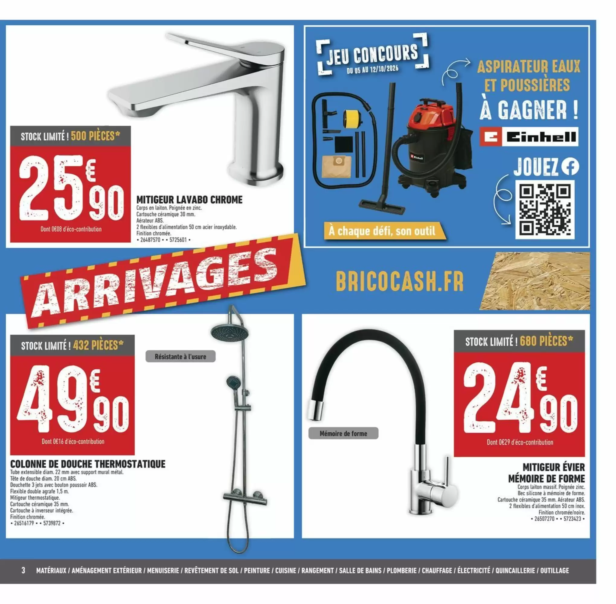 Catalogue Brico Cash Du 6 Octobre Au 15 Octobre 2026 - Image 1 Du 6 Octobre