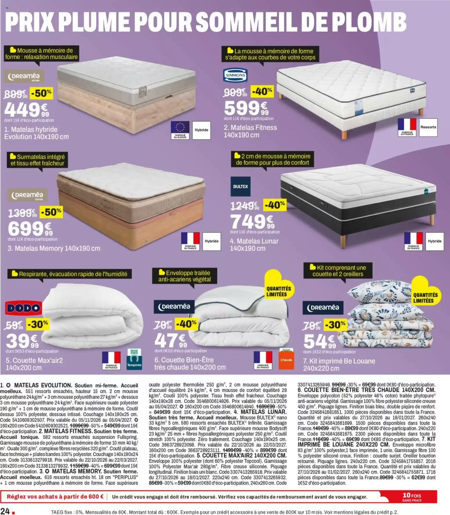 Du 27 Octobre 28 Janvier 2027